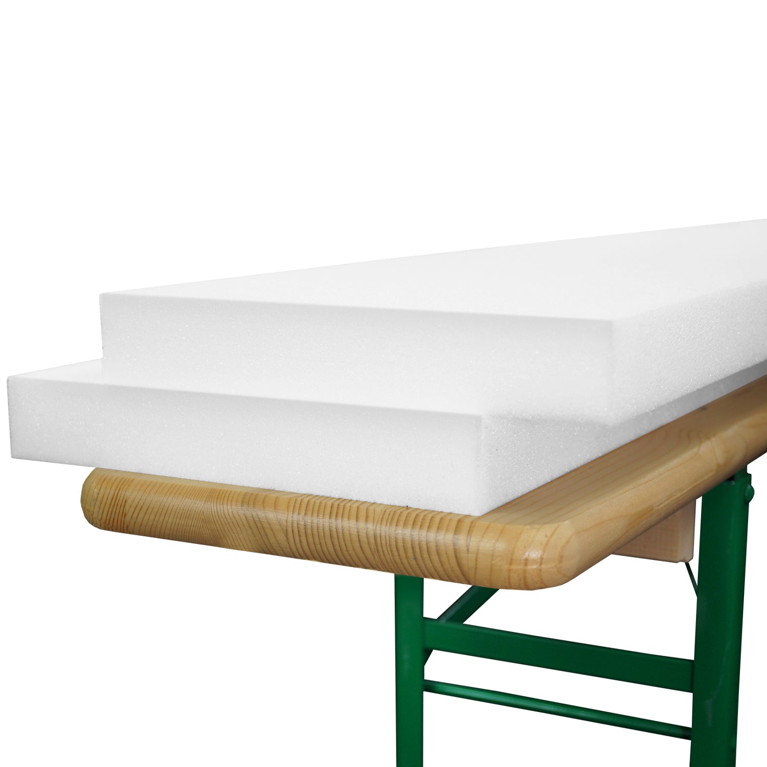 Beautissu 2er Set Schaumstoff Sitzpolster 25×220 cm 2/4 cm dick – Bier