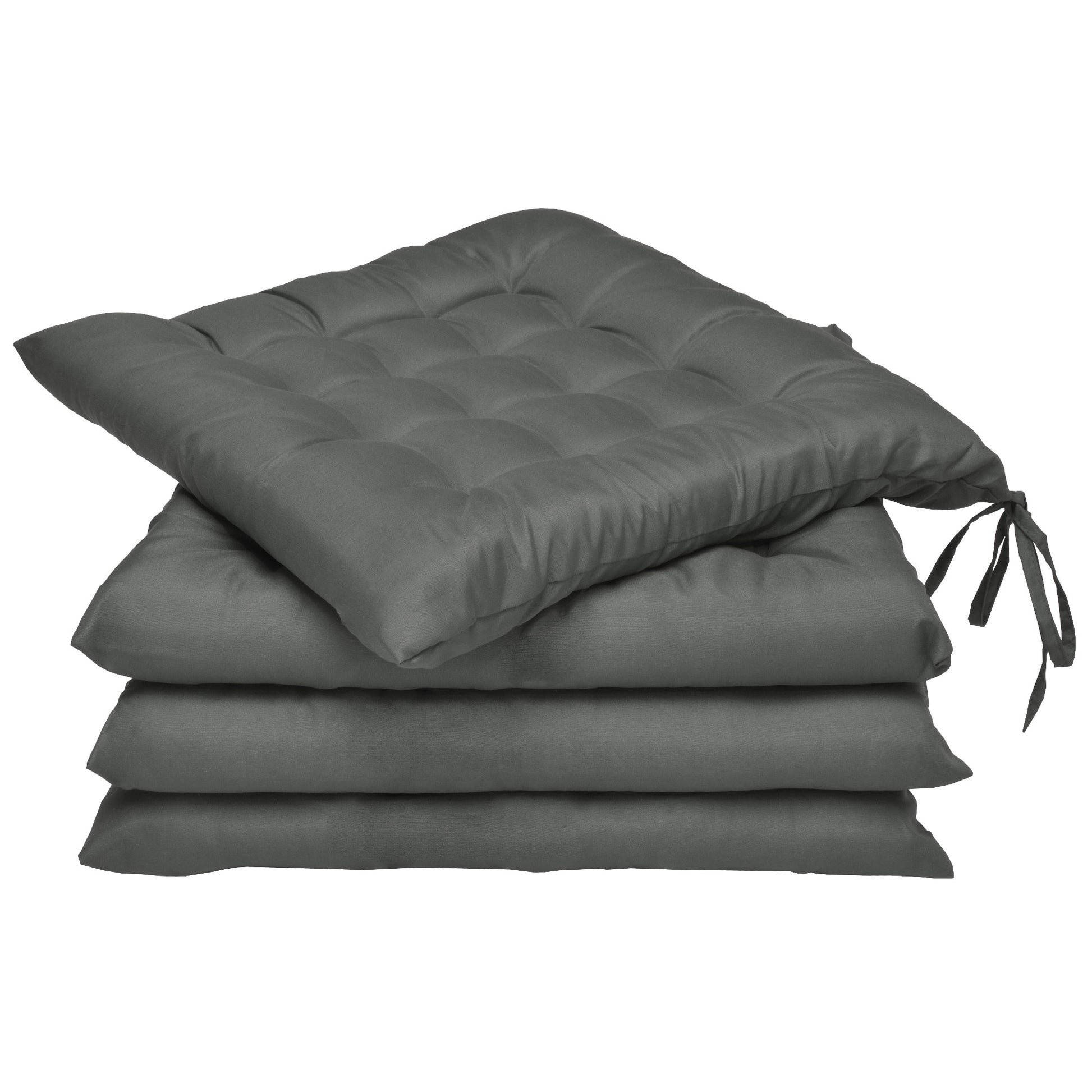 Beautissu Indoor & Outdoor Stuhlkissen 40x40x5 cm – Sitzkissen Lea