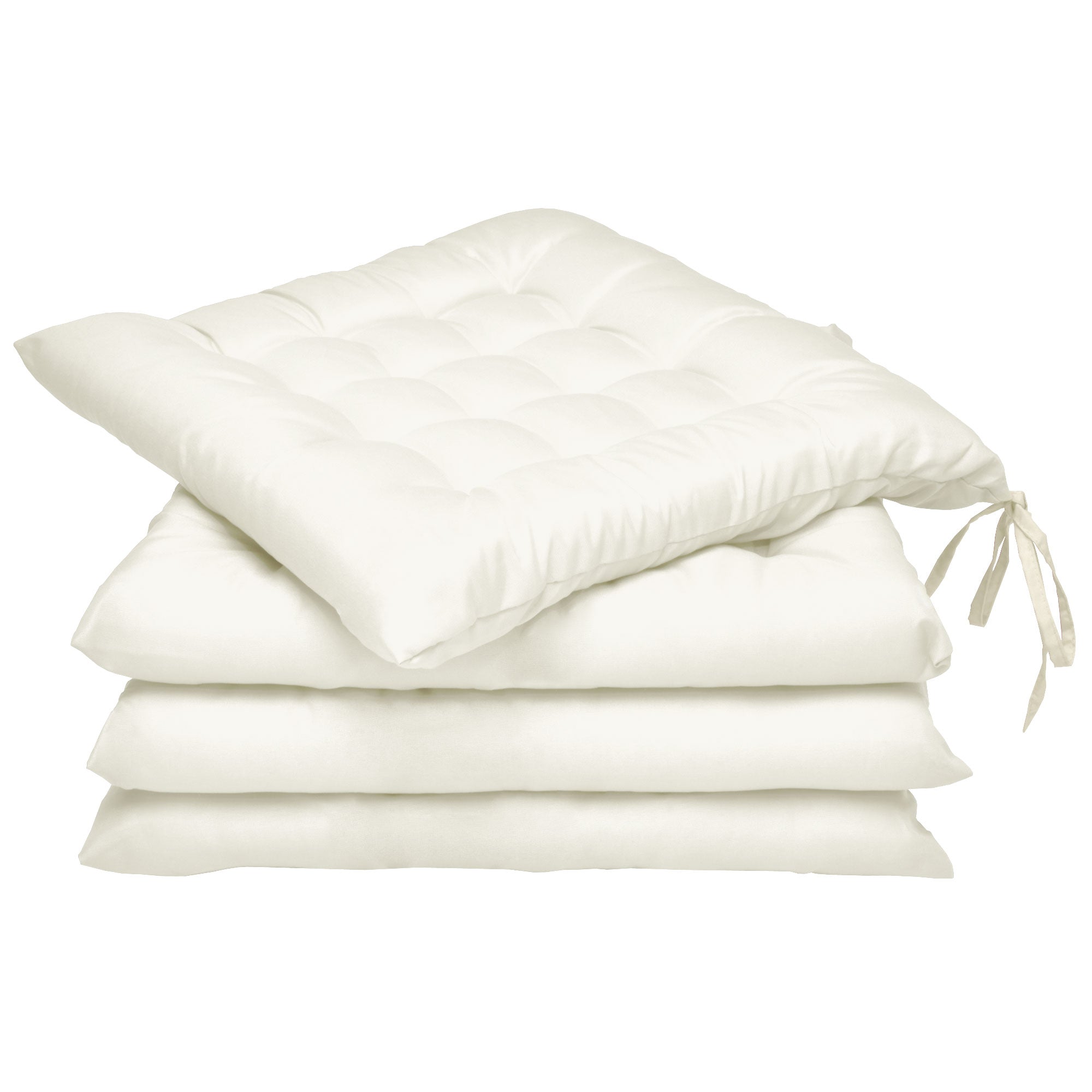 Beautissu Indoor & Outdoor Stuhlkissen 40x40x5 cm – Sitzkissen Lea