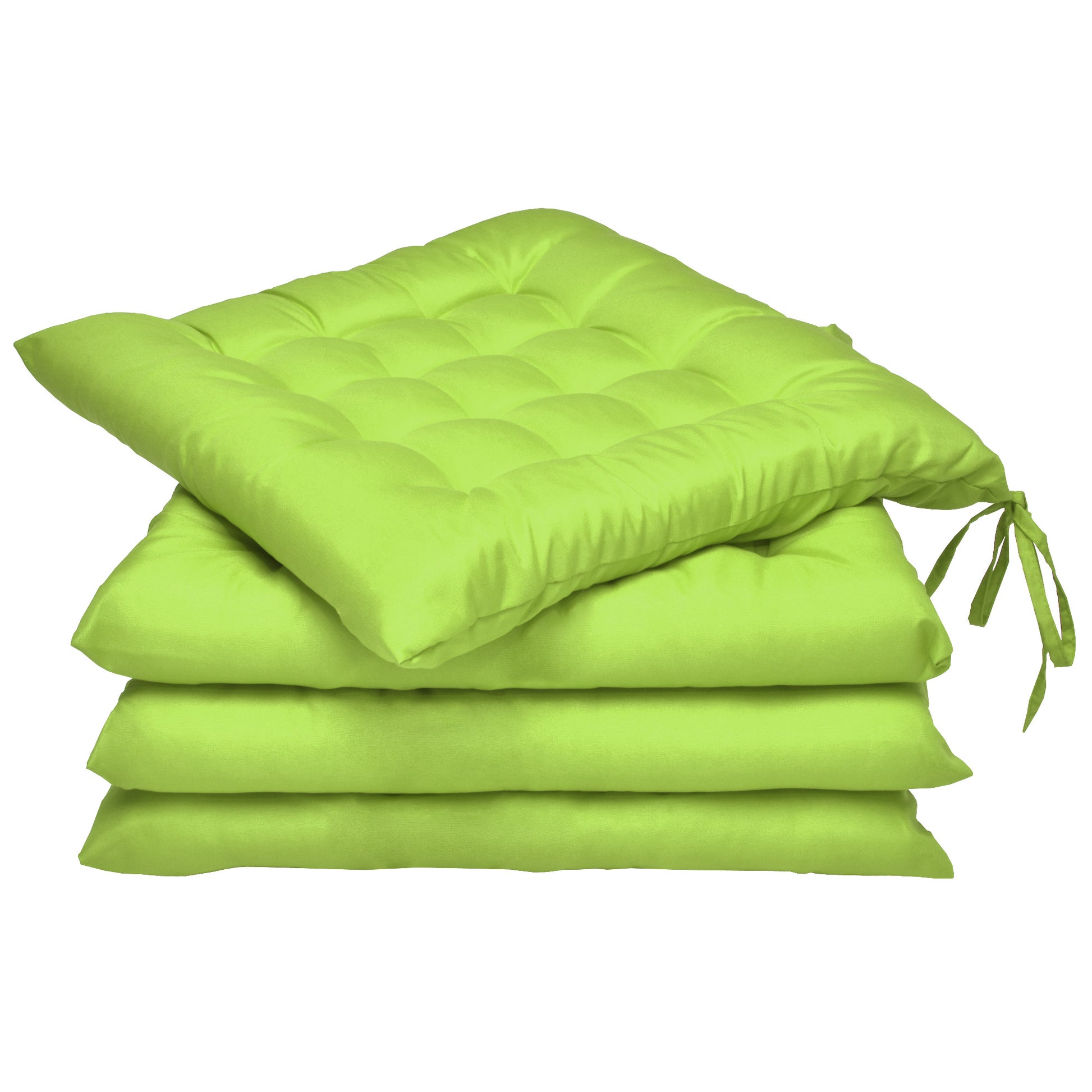 Beautissu Indoor & Outdoor Stuhlkissen 40x40x5 cm – Sitzkissen Lea