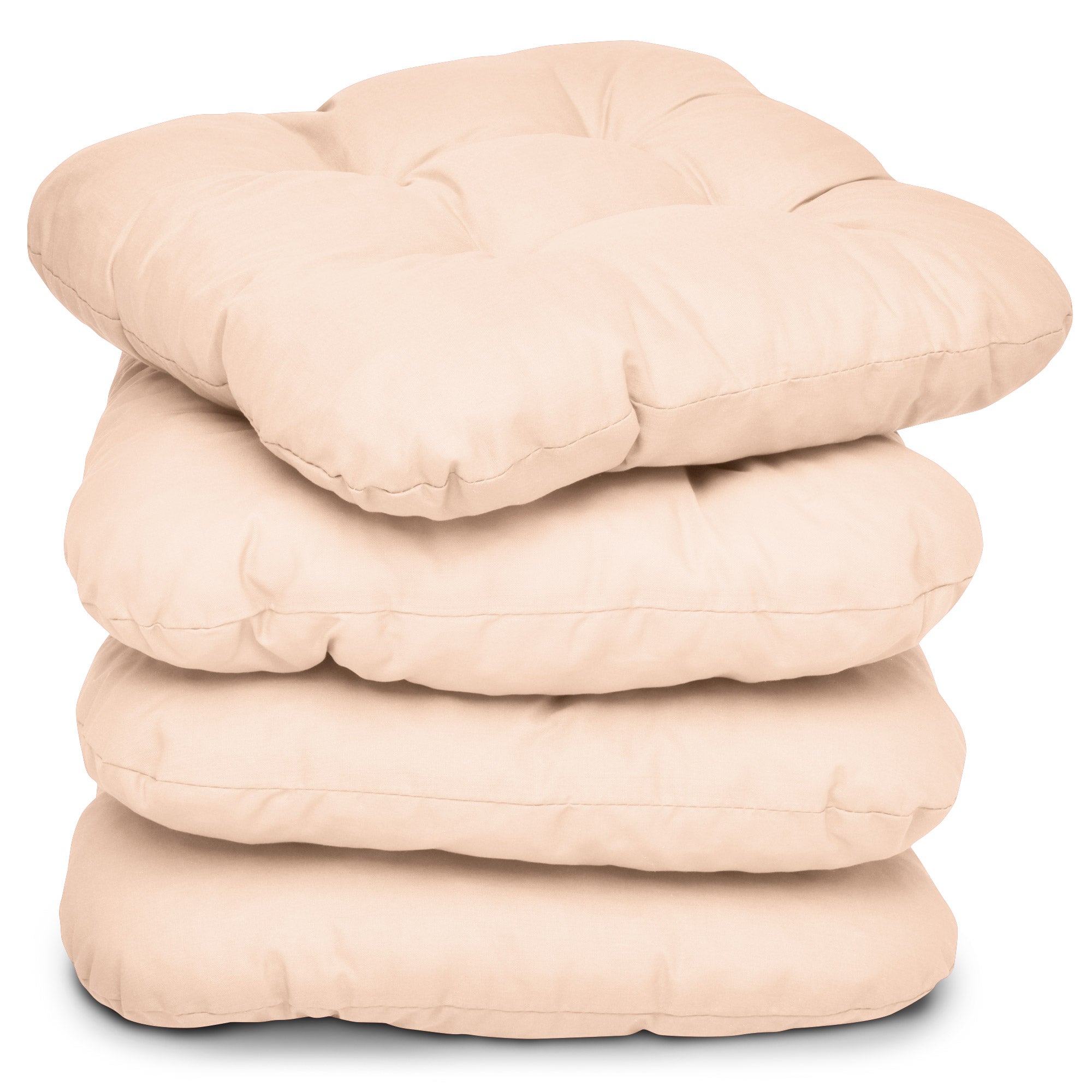 Beautissu Indoor & Outdoor Stuhlkissen 40x40x8 cm – Sitzkissen Lisa