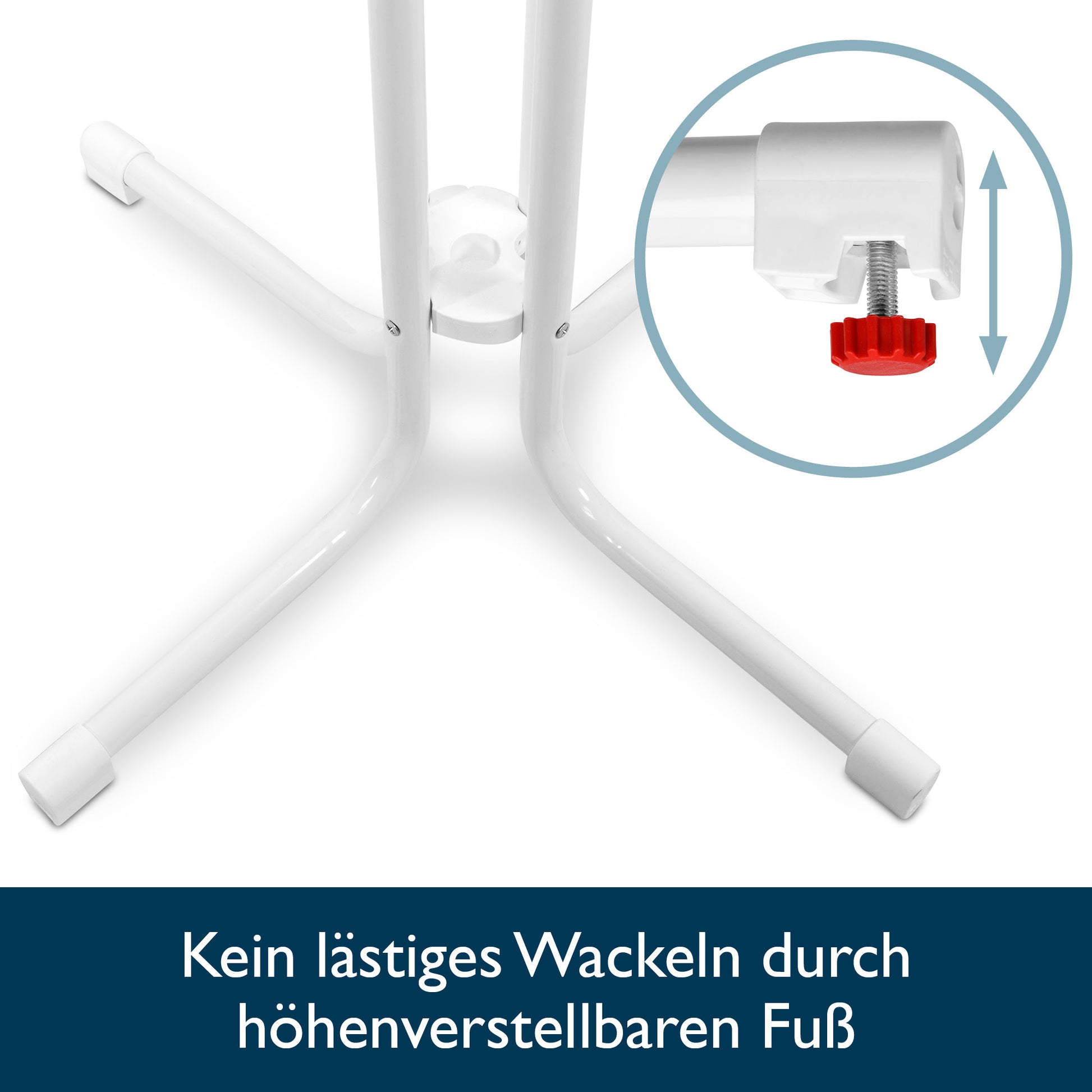 Beautissu Klappbarer Stehtisch Ø 60/70/80 cm Wetterfest – Bellini