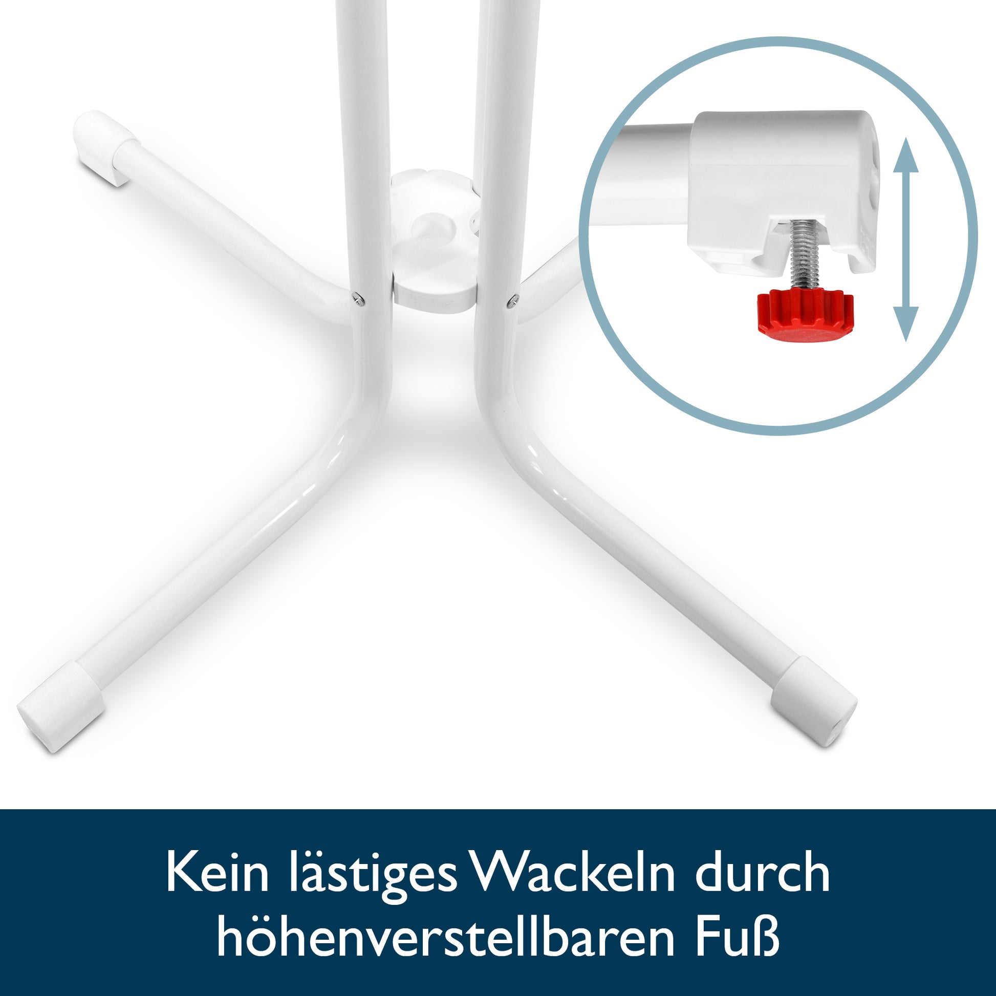 Beautissu Klappbarer Stehtisch Ø 70/80 cm TÜV-geprüft & Made in German