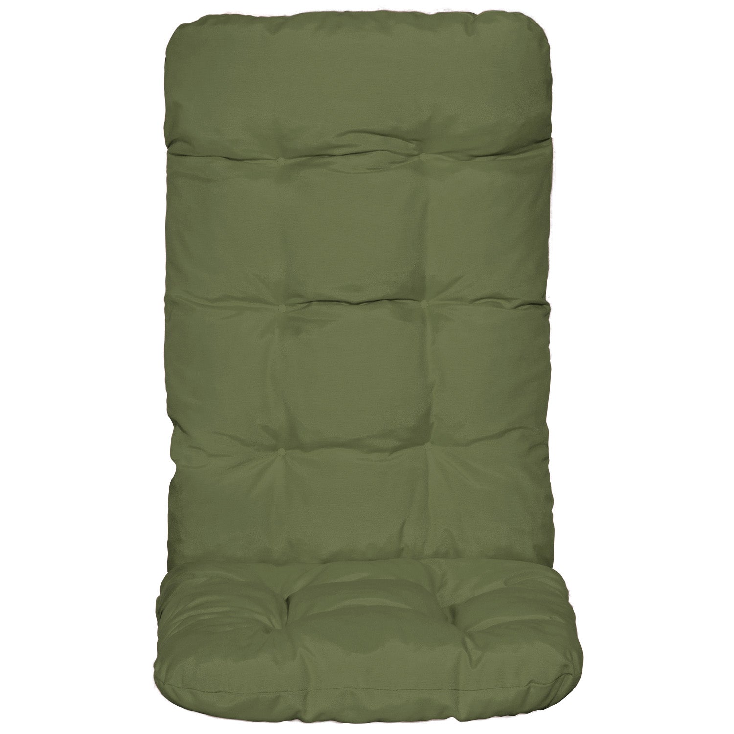 Beautissu Hochlehner Auflage 8 cm dickes Polster UV-beständig grau