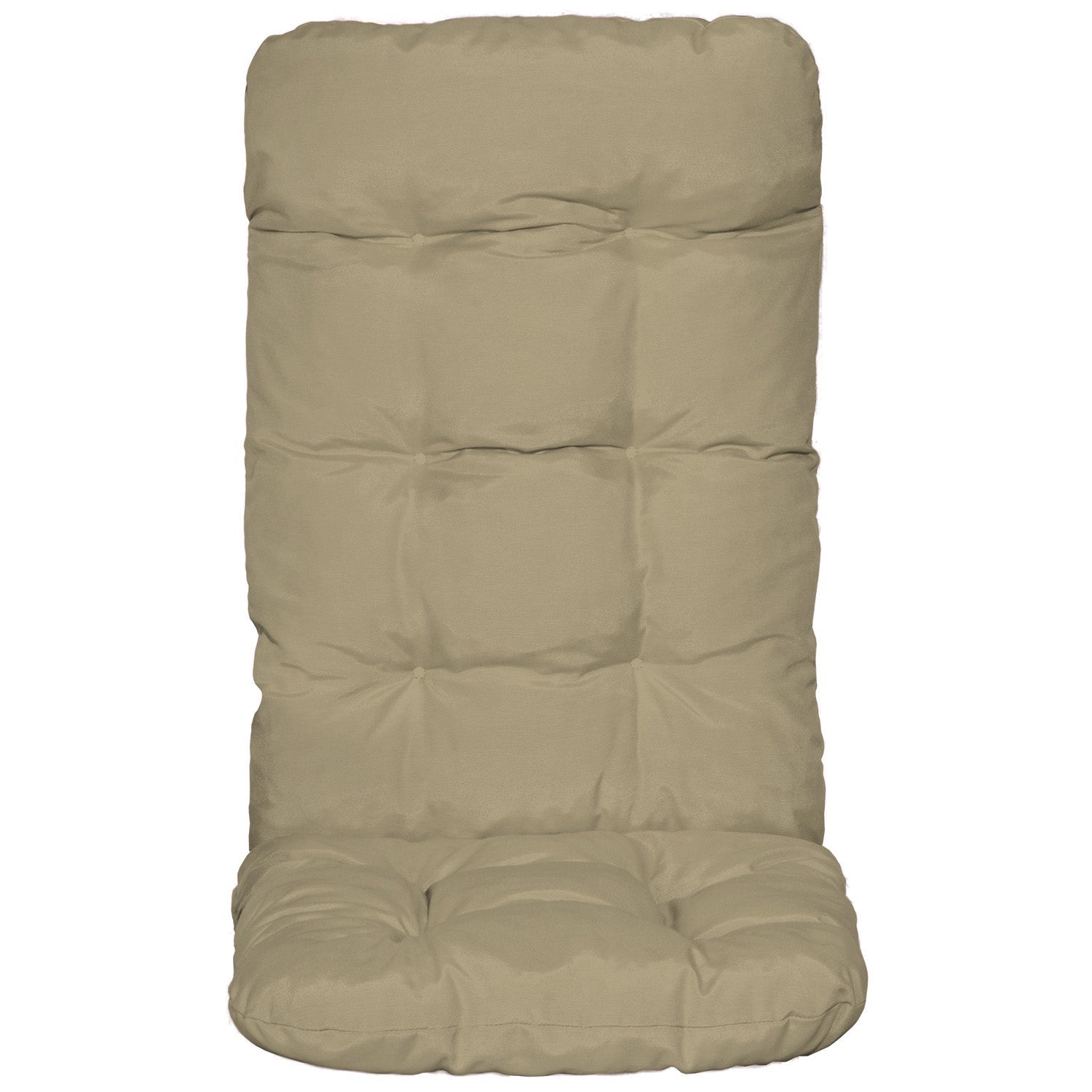 Beautissu Hochlehner Auflage 120x50x8 cm mit dicker Polsterung und UV-beständigem Polyesterbezug, OEKO-TEX zertifiziert