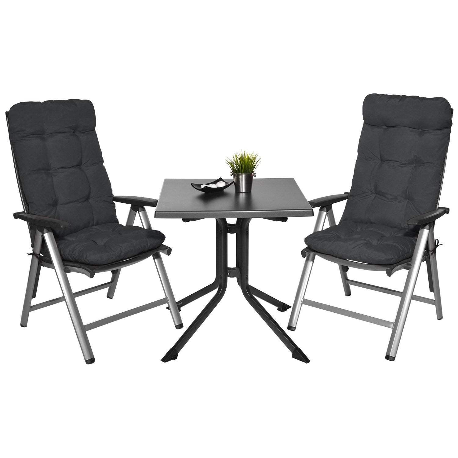 Beautissu Hochlehner Stuhlauflage 120x50x8 cm  – Gartenstuhl Sitzkisse