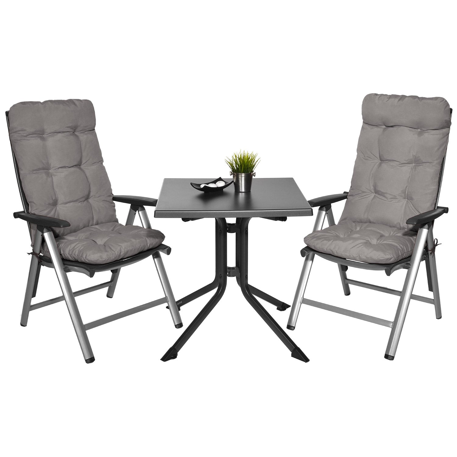 Beautissu Hochlehner Stuhlauflage 120x50x8 cm  – Gartenstuhl Sitzkisse