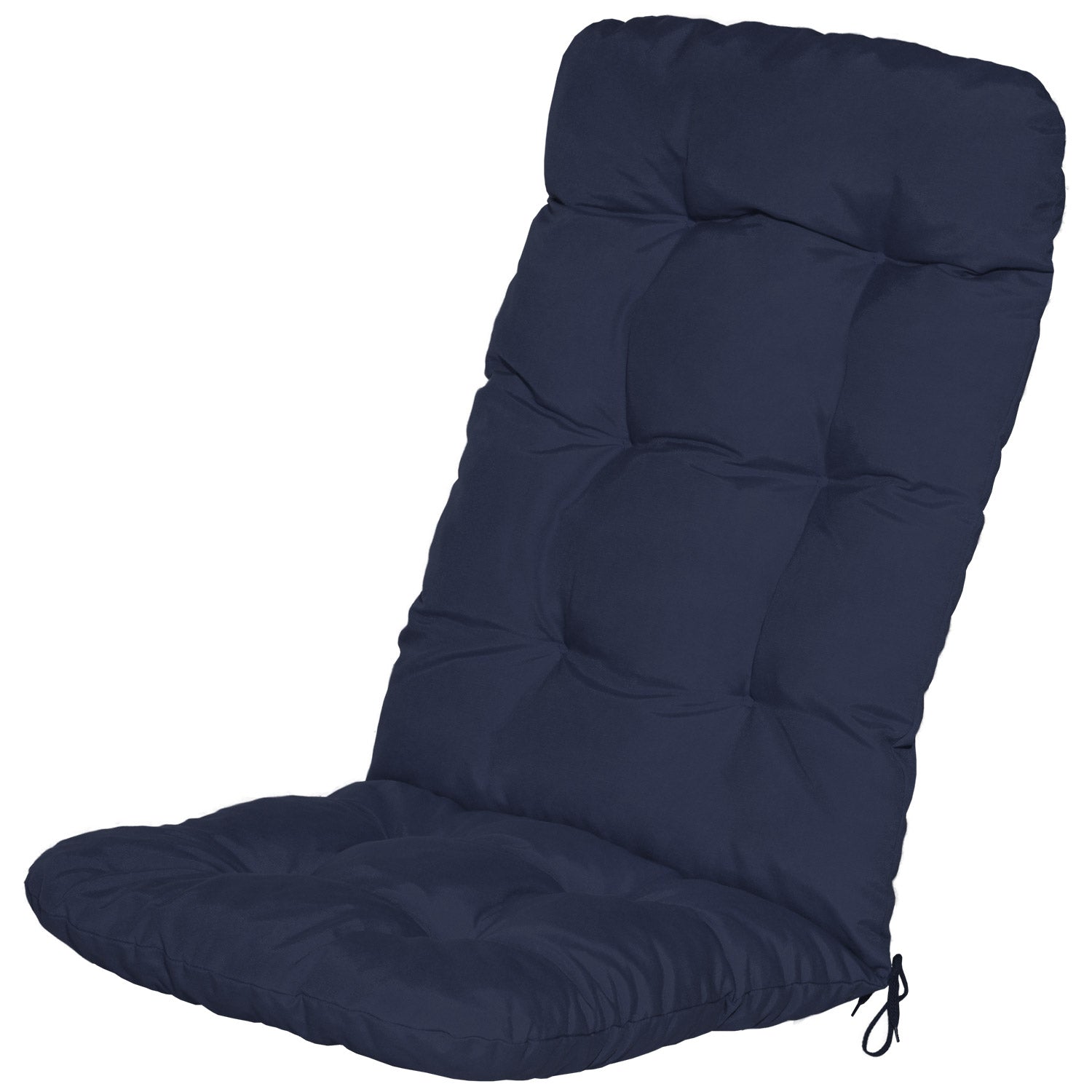 Beautissu Hochlehner Stuhlauflage 120x50x8 cm  – Gartenstuhl Sitzkisse