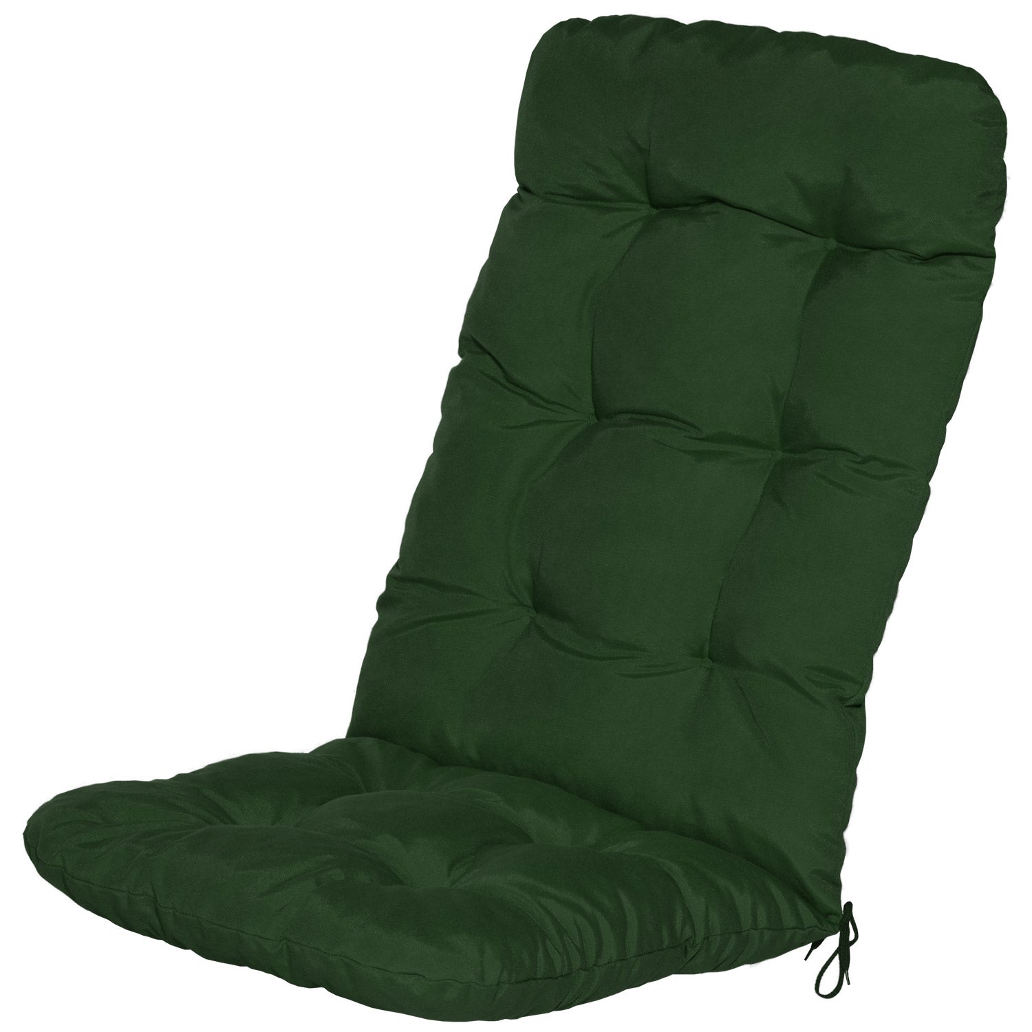 Beautissu Hochlehner Stuhlauflage 120x50x8 cm  – Gartenstuhl Sitzkisse
