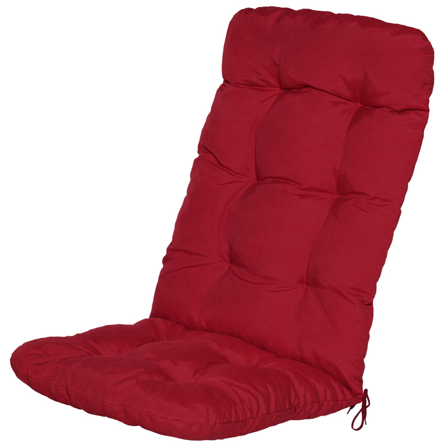 Beautissu Hochlehner Stuhlauflage 120x50x8 cm  – Gartenstuhl Sitzkisse