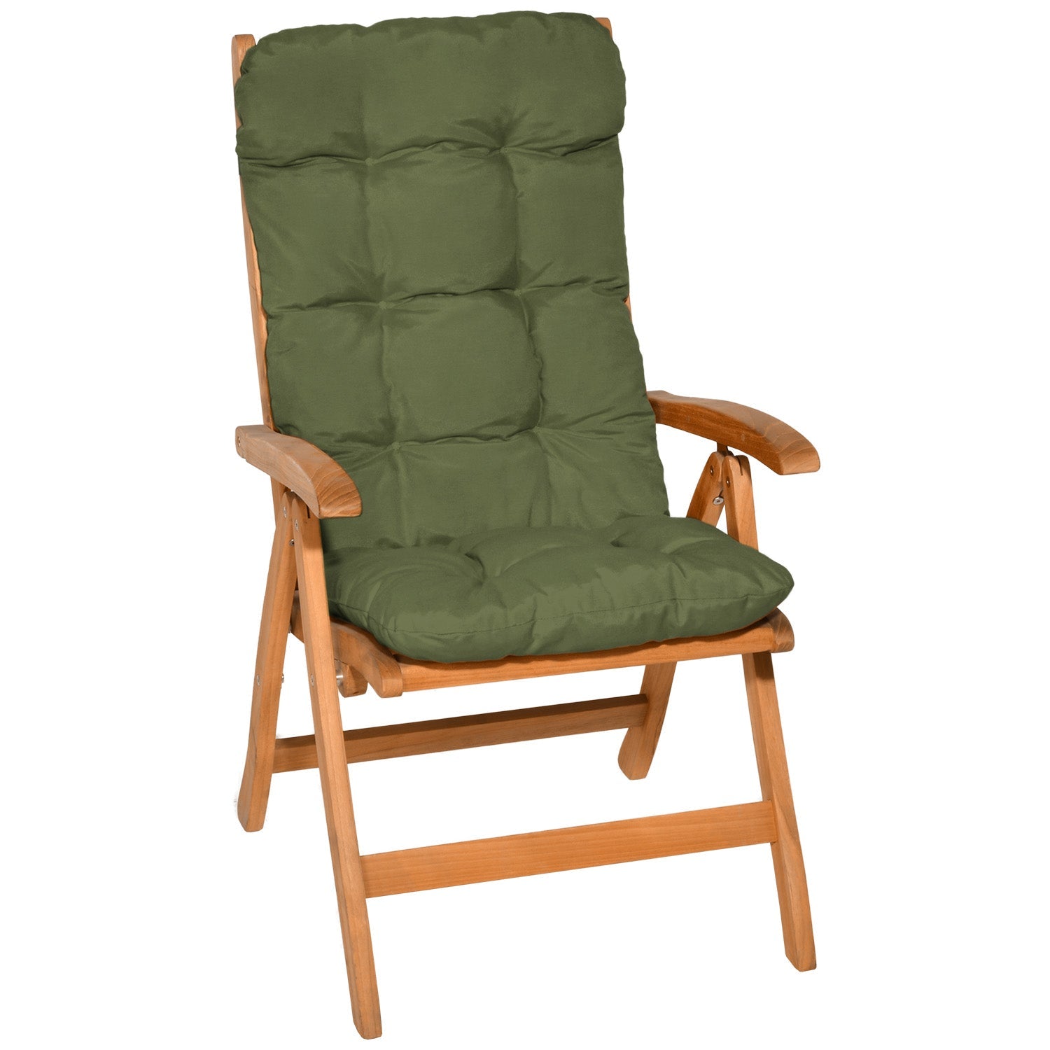 Beautissu Hochlehner Auflage 8 cm Polsterung UV-beständig Gartensitzkissen