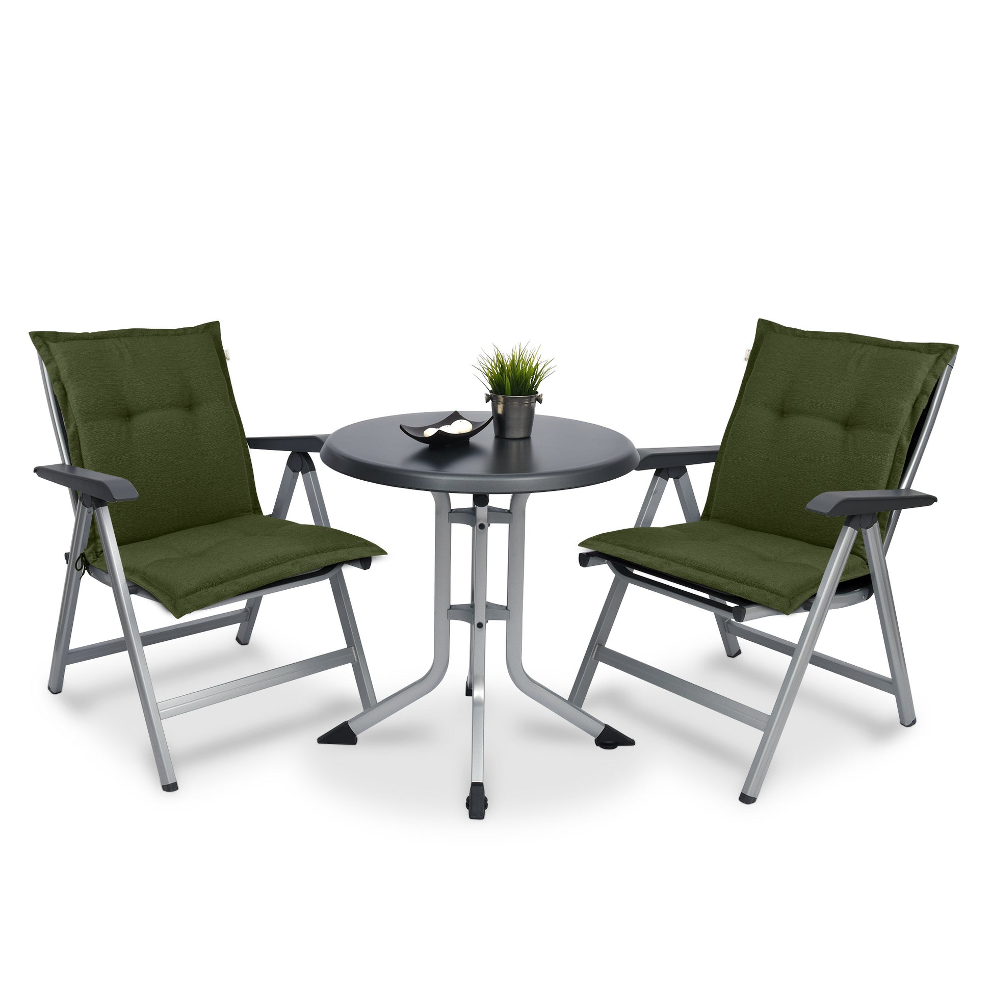 Beautissu Niederlehner Stuhlauflage 105x50x7 cm  – Gartenstuhl Sitzkis