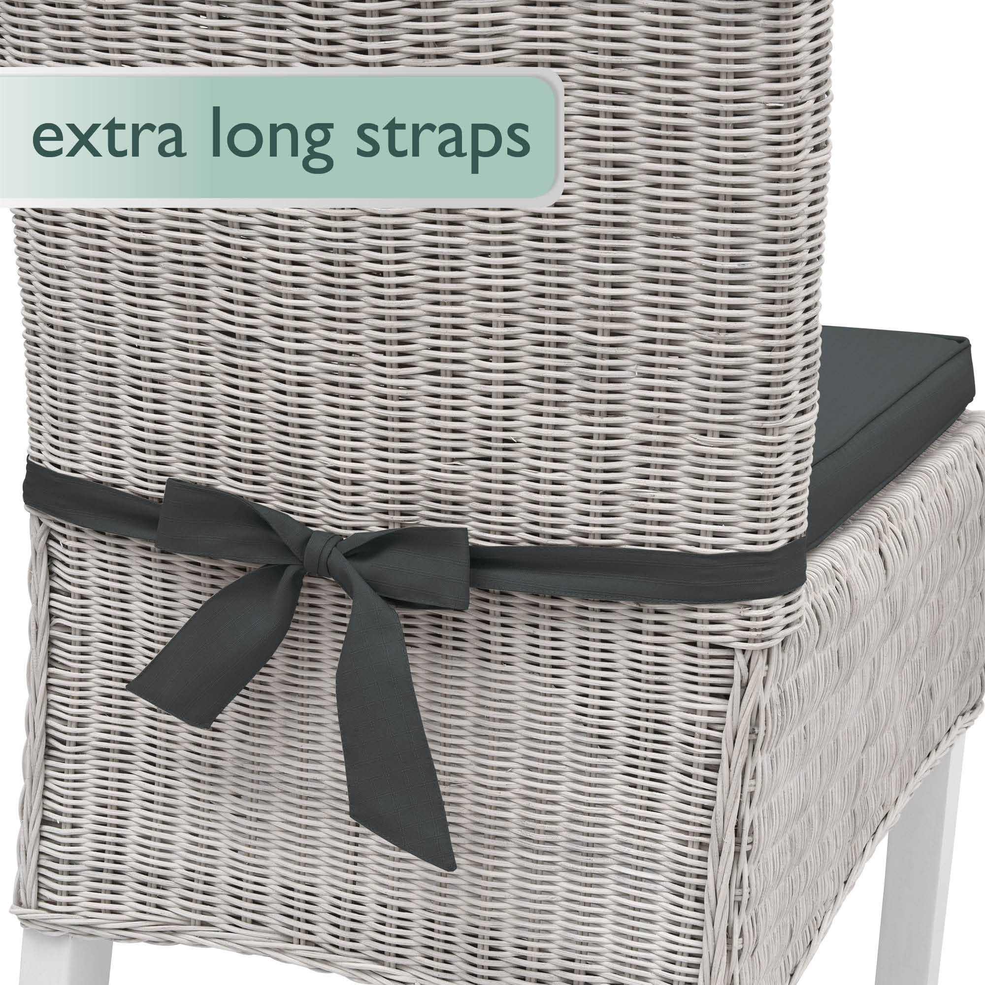 Beautissu Indoor & Outdoor Stuhlkissen 40×45x5 cm Trapezförmig – Sitzk