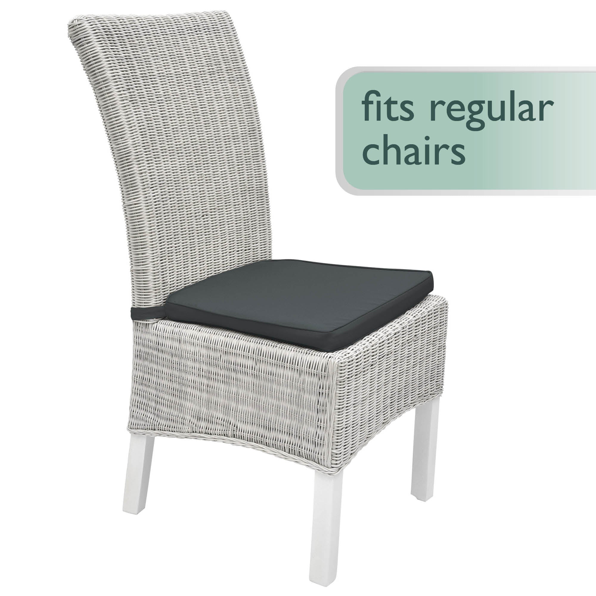 Beautissu Indoor & Outdoor Stuhlkissen 40×45x5 cm Trapezförmig – Sitzk