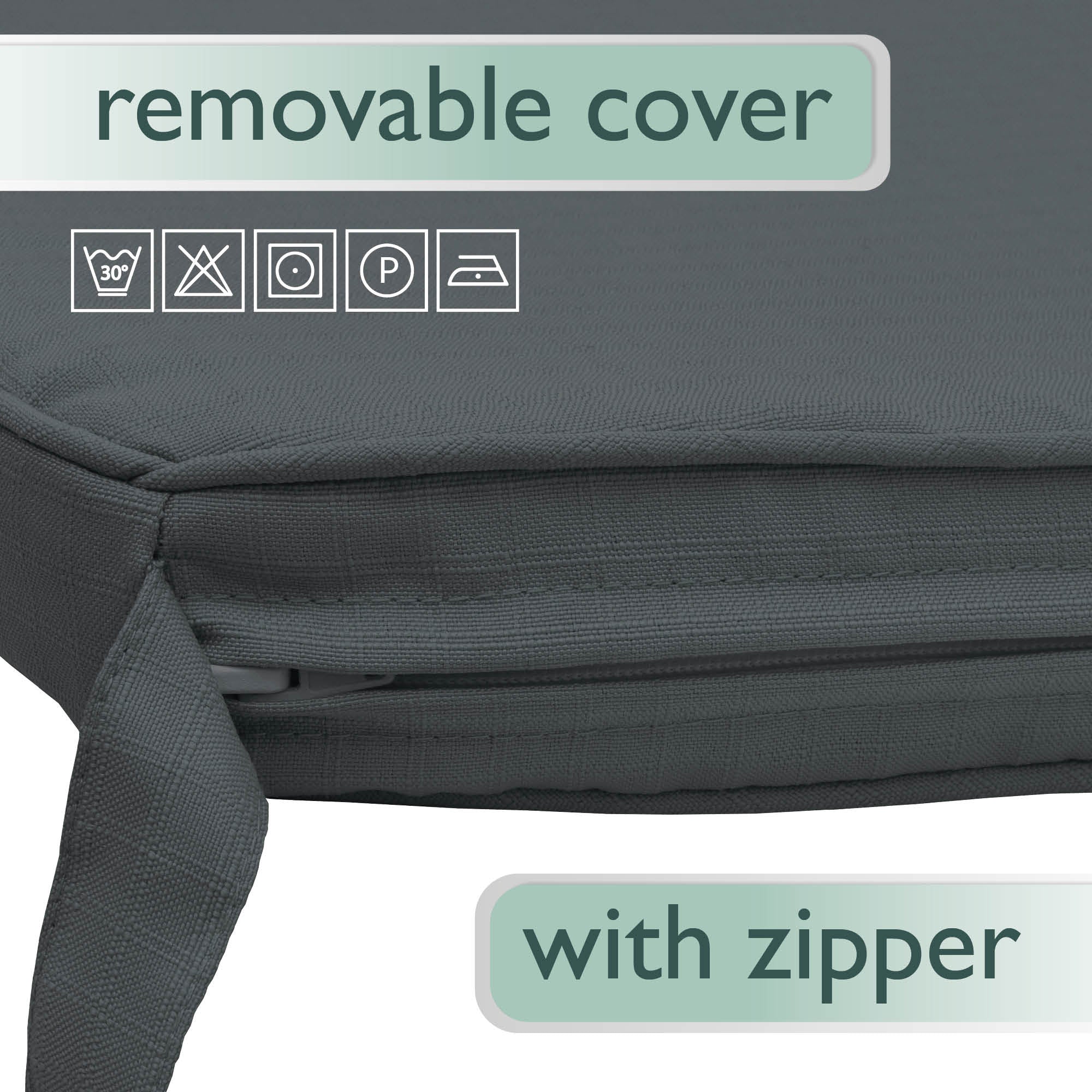 Beautissu Indoor & Outdoor Stuhlkissen 40×45x5 cm Trapezförmig – Sitzk