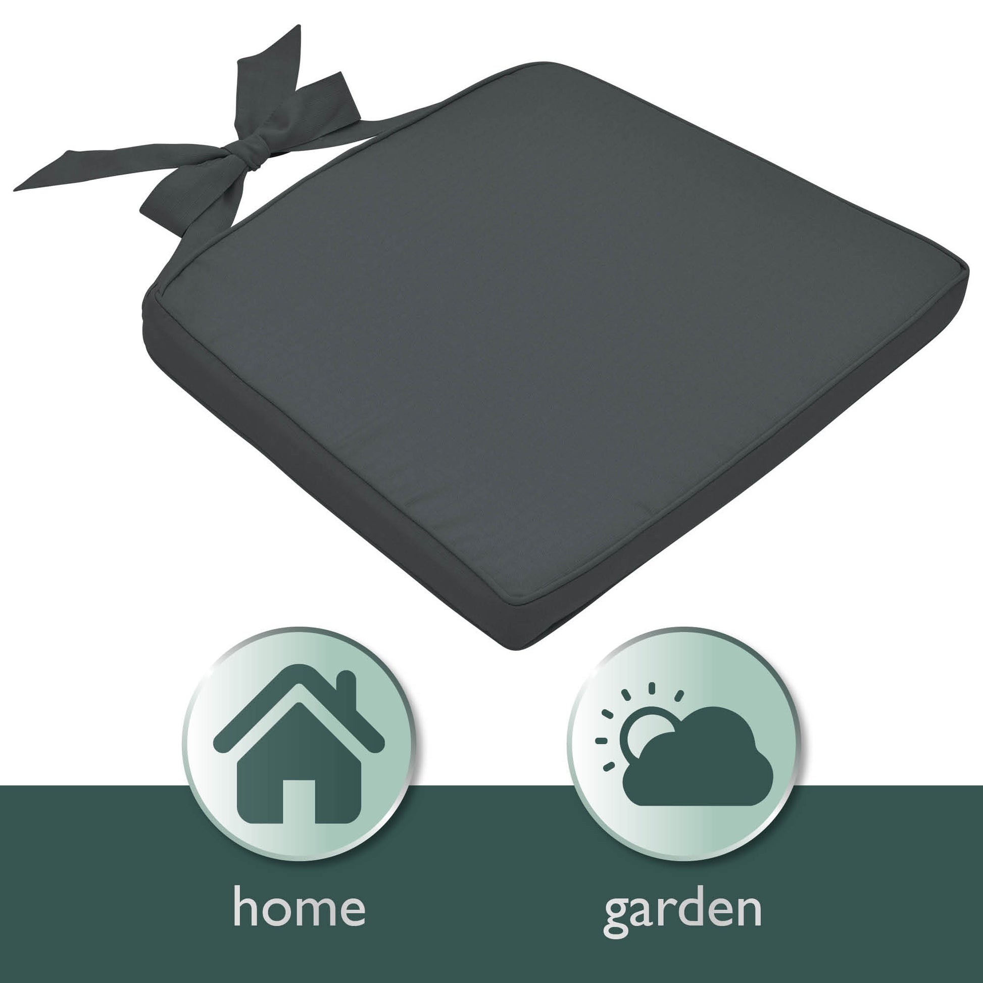 Beautissu Indoor & Outdoor Stuhlkissen 40×45x5 cm Trapezförmig – Sitzk