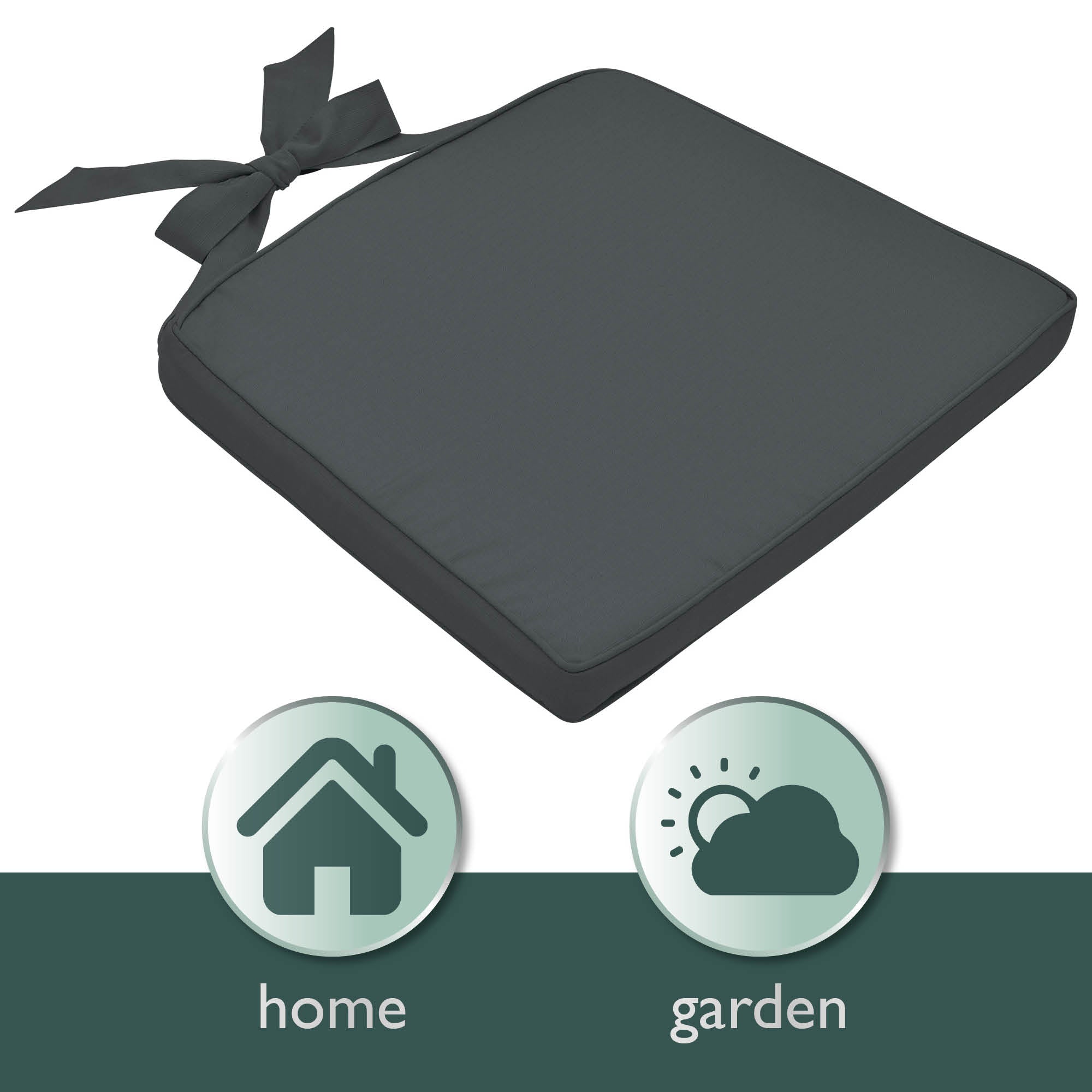 Beautissu Indoor & Outdoor Stuhlkissen 40×45x5 cm Trapezförmig – Sitzk