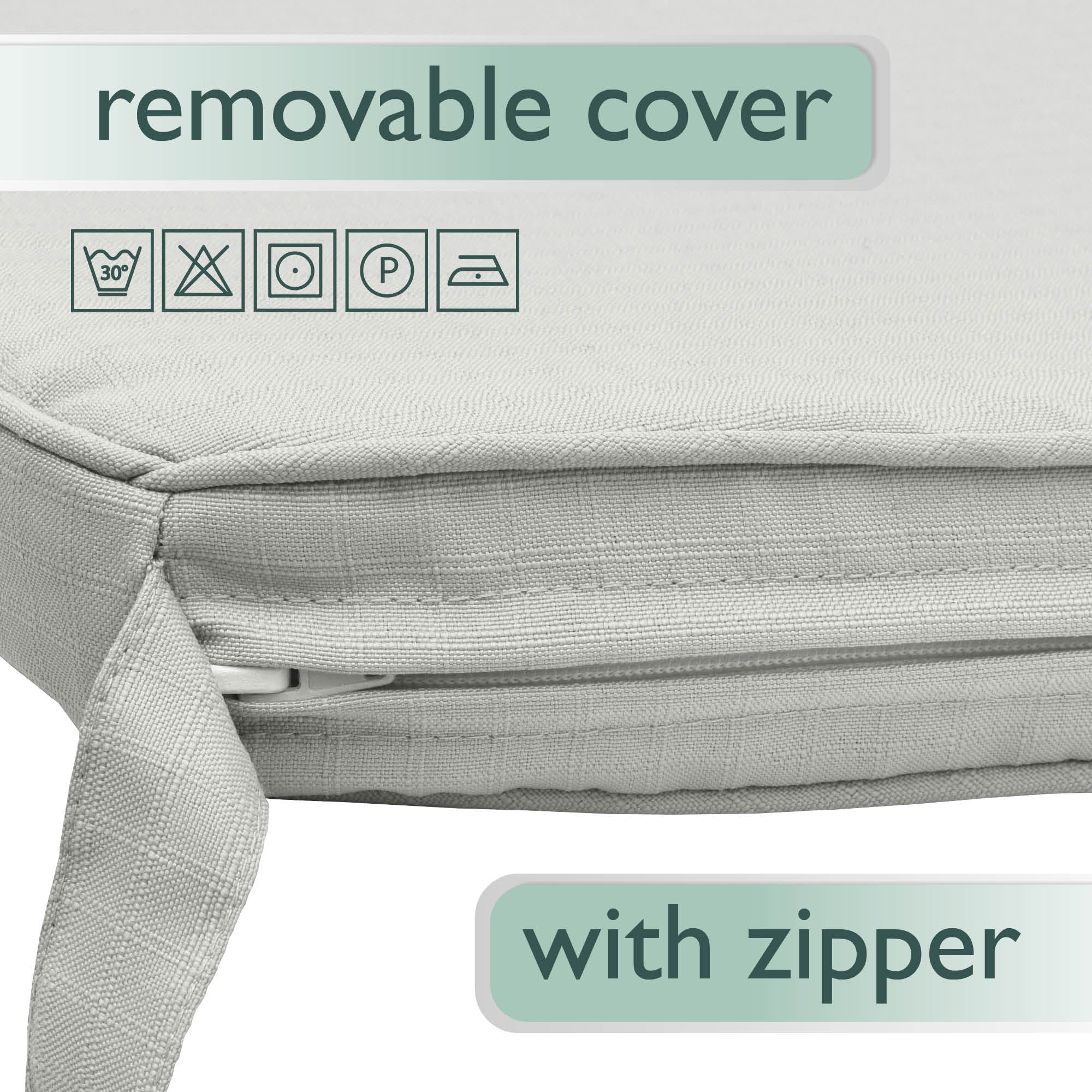 Beautissu Indoor & Outdoor Stuhlkissen 40×45x5 cm Trapezförmig – Sitzk