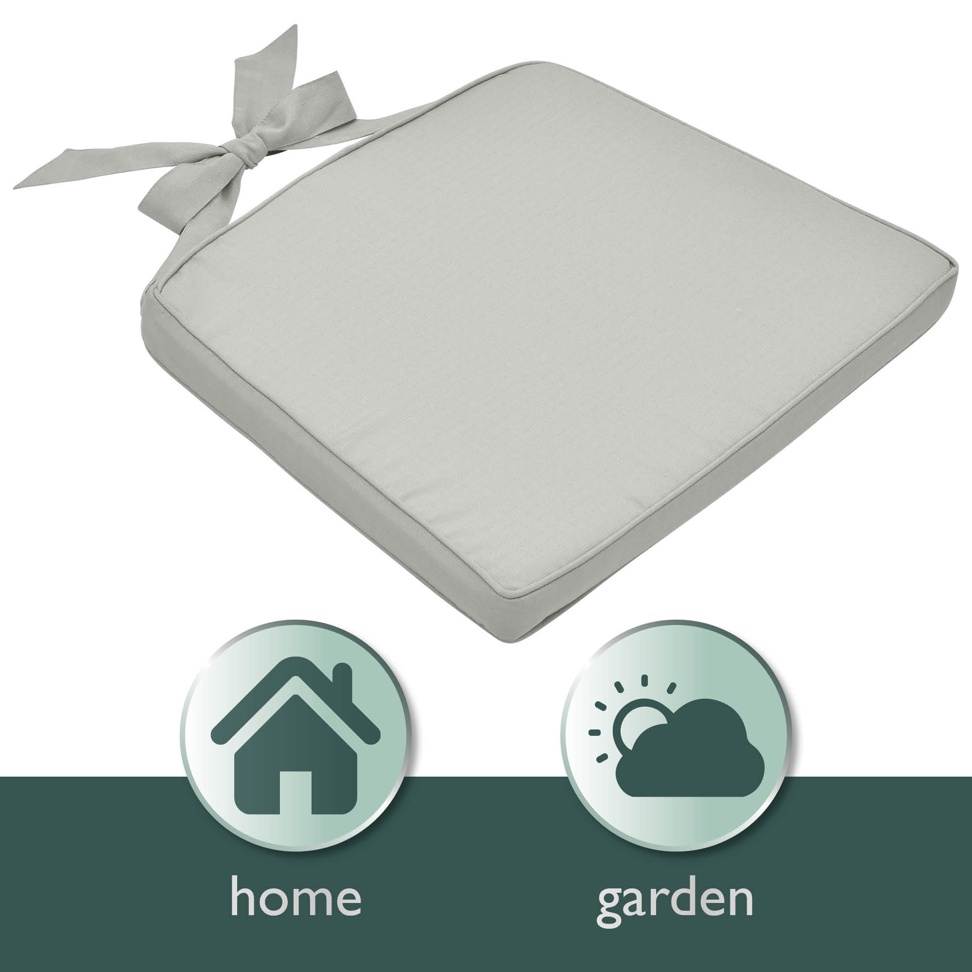 Beautissu Indoor & Outdoor Stuhlkissen 40×45x5 cm Trapezförmig – Sitzk