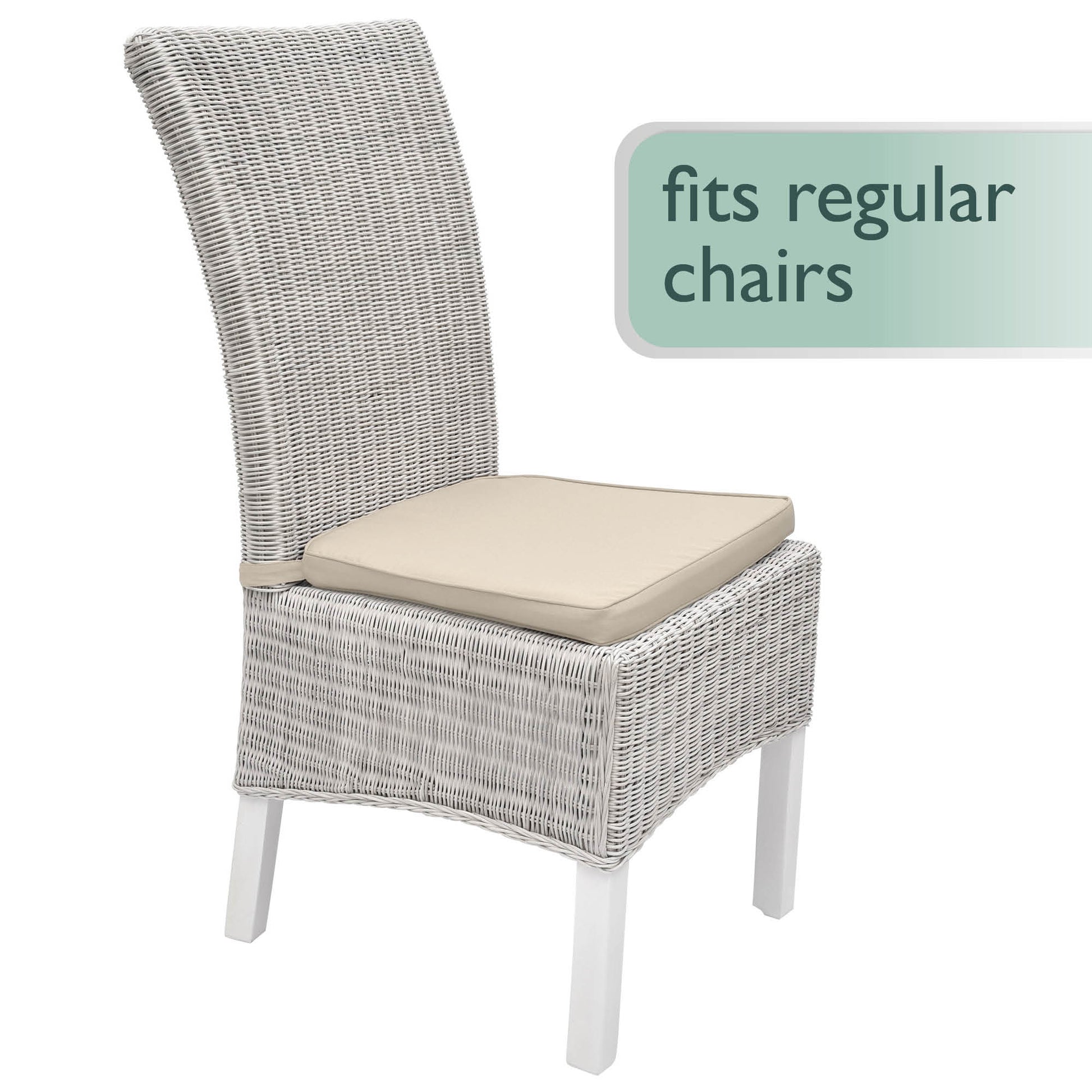 Beautissu Indoor & Outdoor Stuhlkissen 40×45x5 cm Trapezförmig – Sitzk