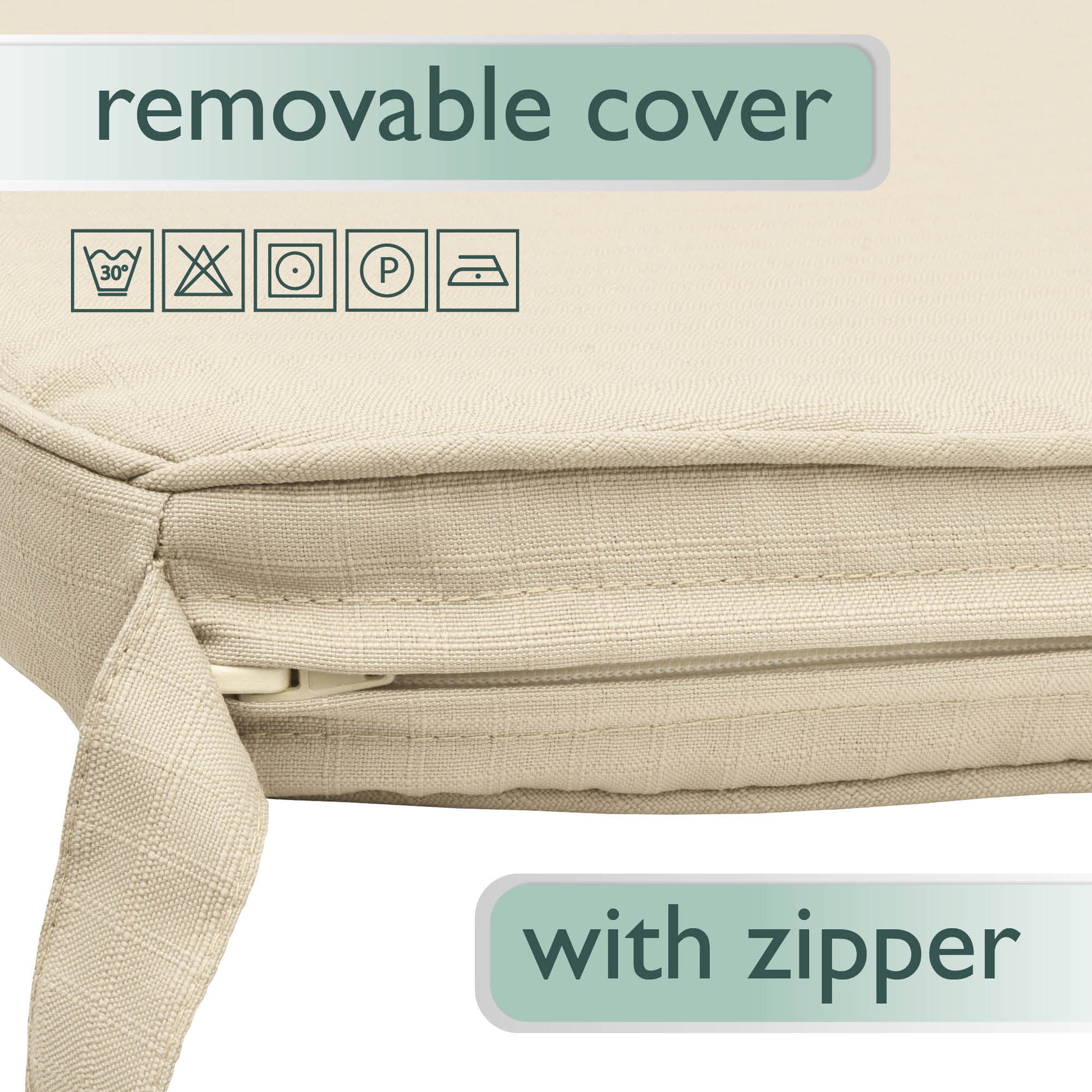 Beautissu Indoor & Outdoor Stuhlkissen 40×45x5 cm Trapezförmig – Sitzk