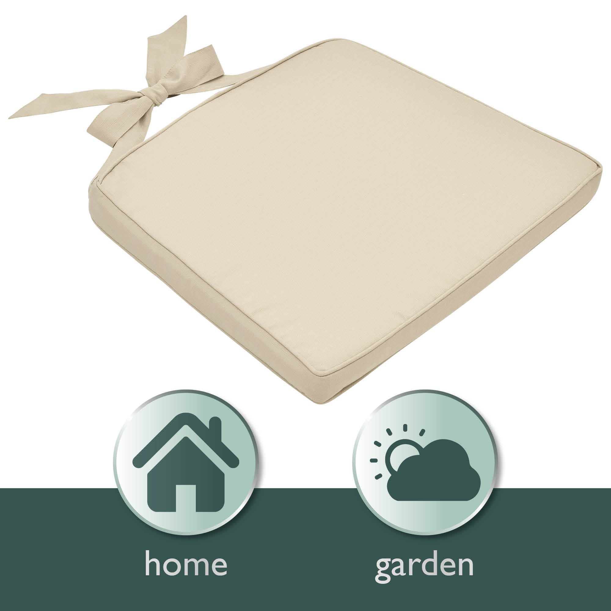 Beautissu Indoor & Outdoor Stuhlkissen 40×45x5 cm Trapezförmig – Sitzk