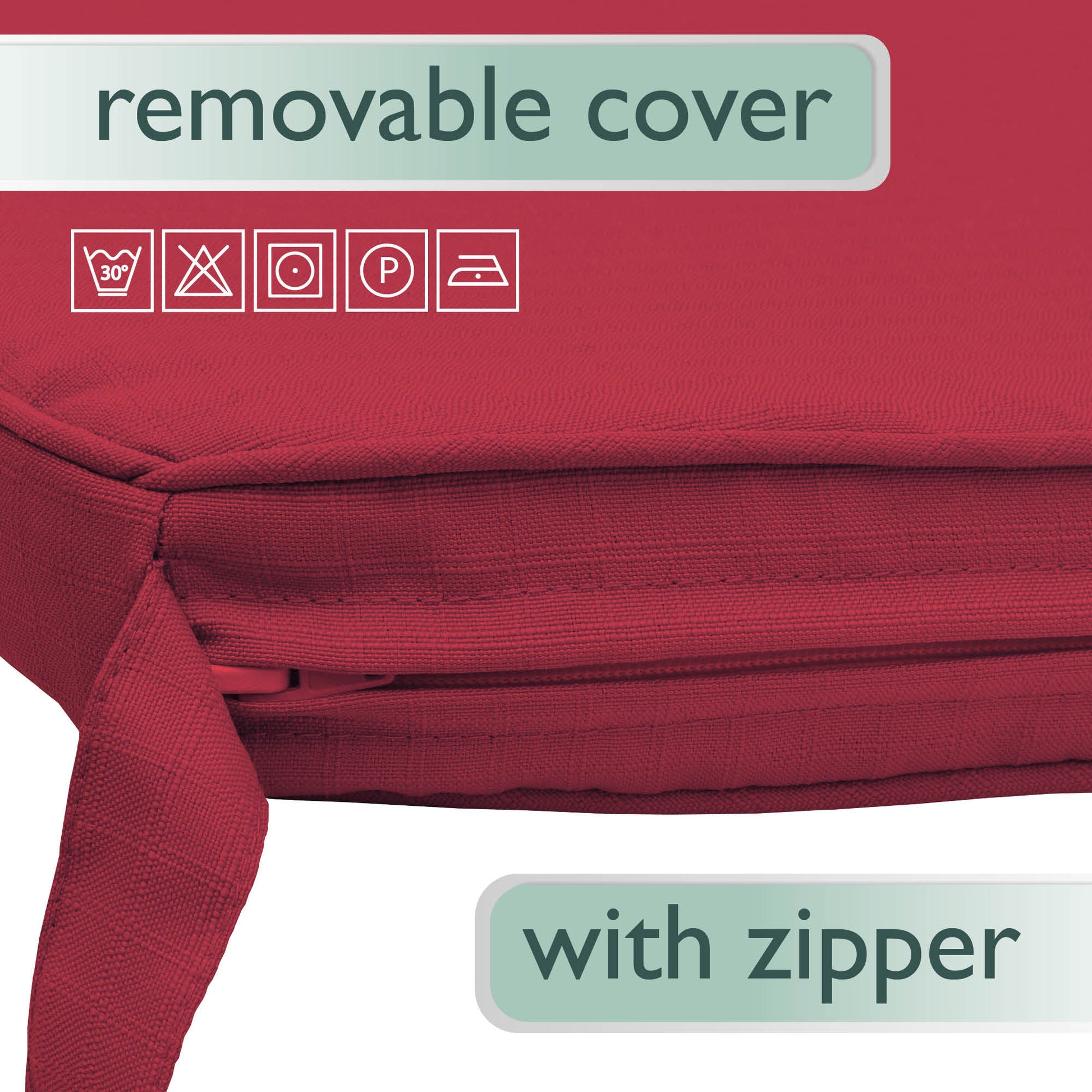 Beautissu Indoor & Outdoor Stuhlkissen 40×45x5 cm Trapezförmig – Sitzk