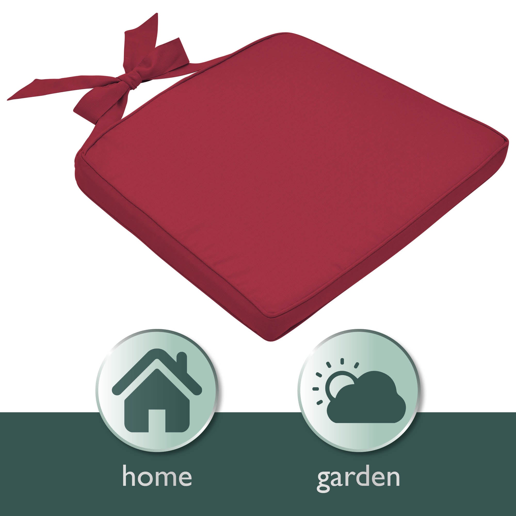 Beautissu Indoor & Outdoor Stuhlkissen 40×45x5 cm Trapezförmig – Sitzk