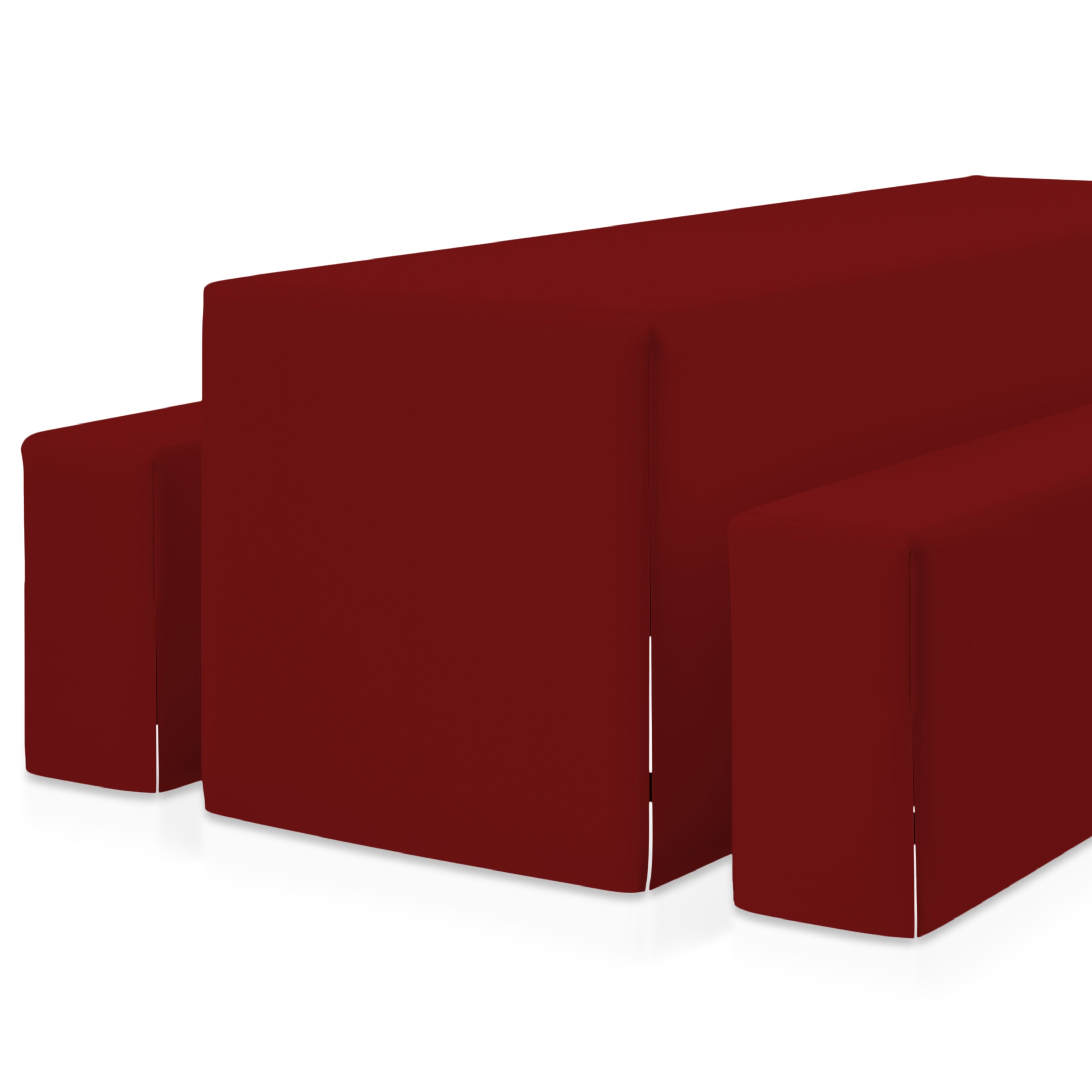 Beautissu 3tlg. Premium Hussen für Bierzeltgarnitur 200x50/70 cm – Bie