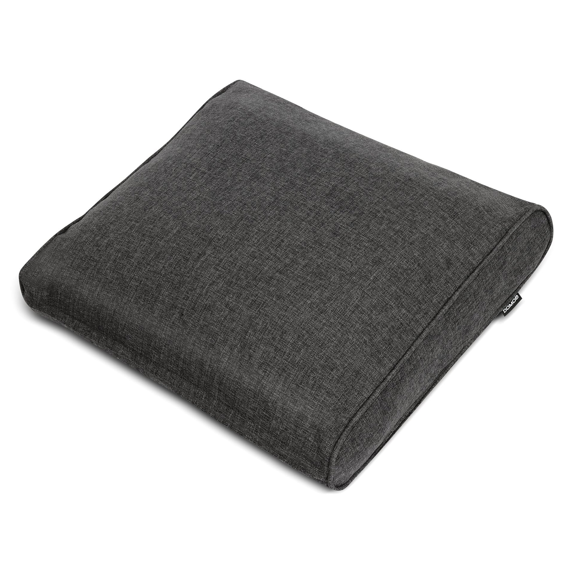 Anthrazitfarbenes Beautissu Loungekissen Set mit 8 cm Sitz- und 10 cm Rückenkissen, wasserabweisend und UV-beständig für Garten und Balkon