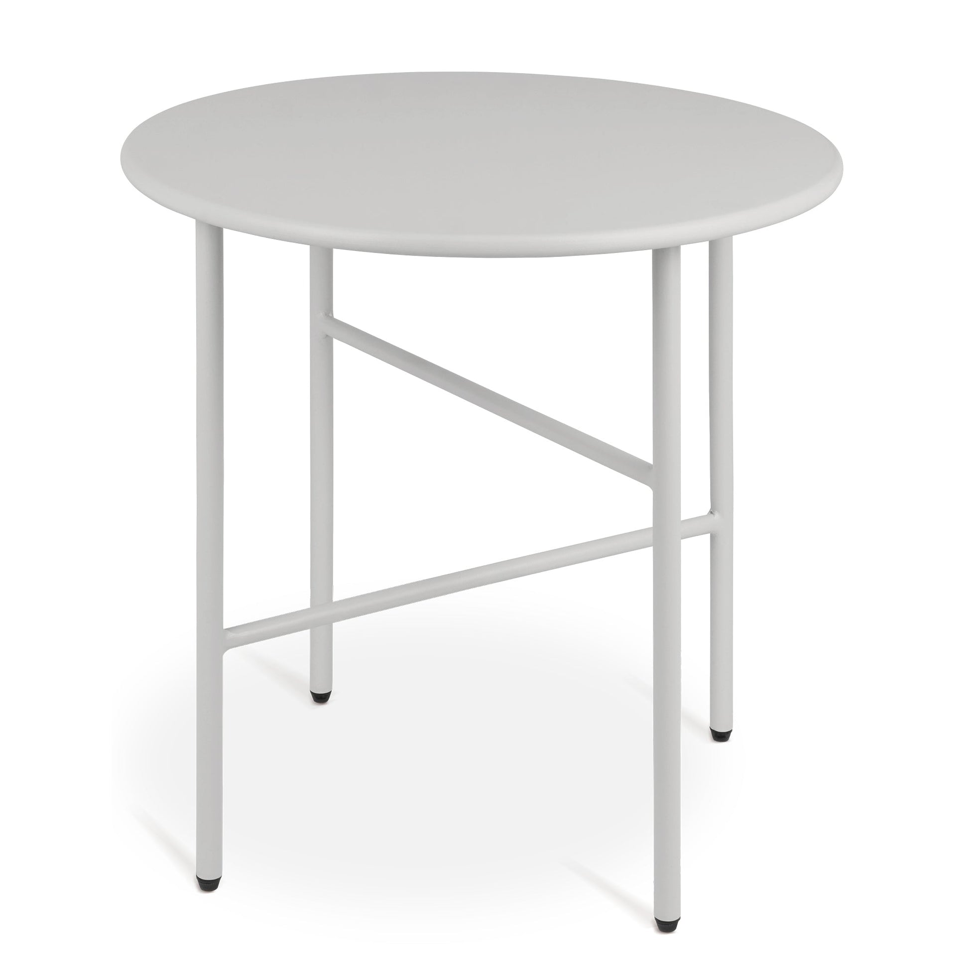Moderner Beistelltisch Metall für Indoor und Outdoor mit kratzfester Pulverbeschichtung und verstellbaren Füßen