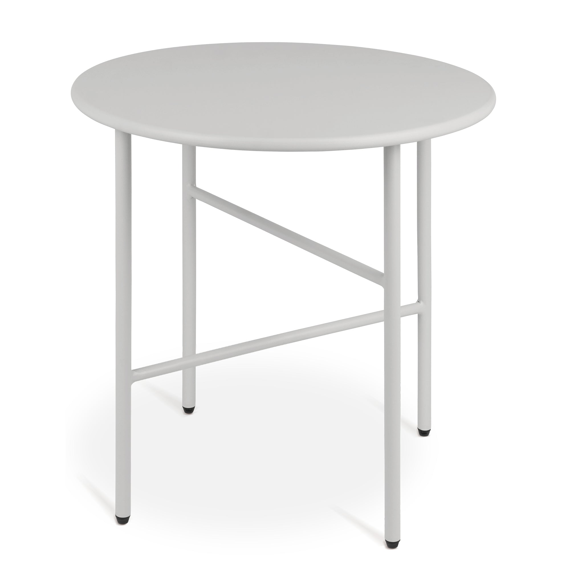 Moderner Beistelltisch Metall für Indoor und Outdoor mit kratzfester Pulverbeschichtung und verstellbaren Füßen