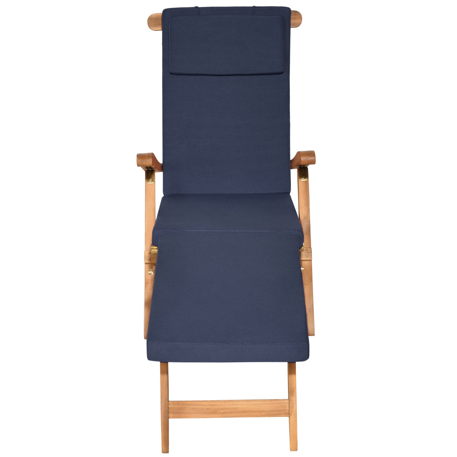 Beautissu Liegestuhl Polster Outdoor 175×45x5 cm – Deckchair Auflage L