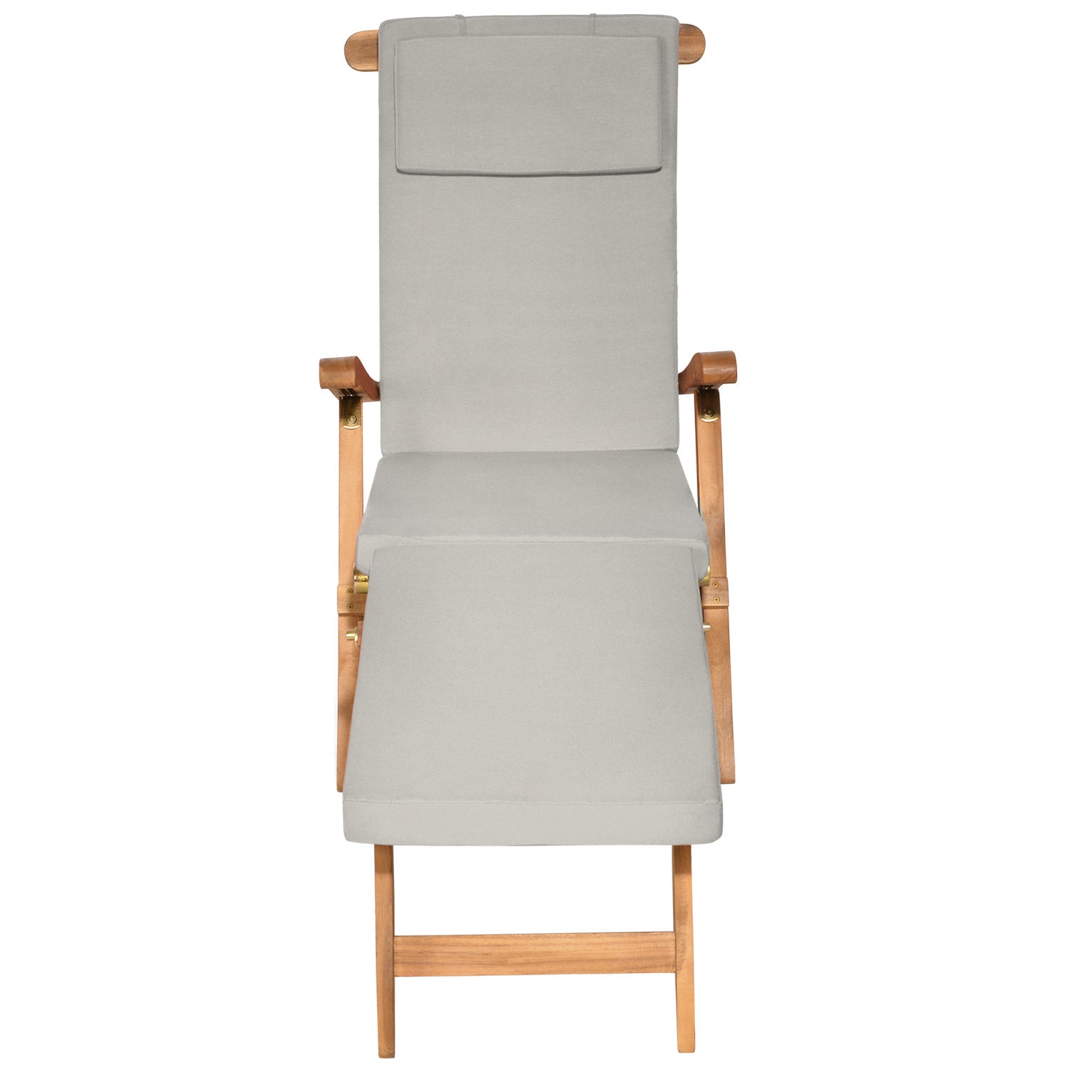 Beautissu Liegestuhl Polster Outdoor 175×45x5 cm – Deckchair Auflage L