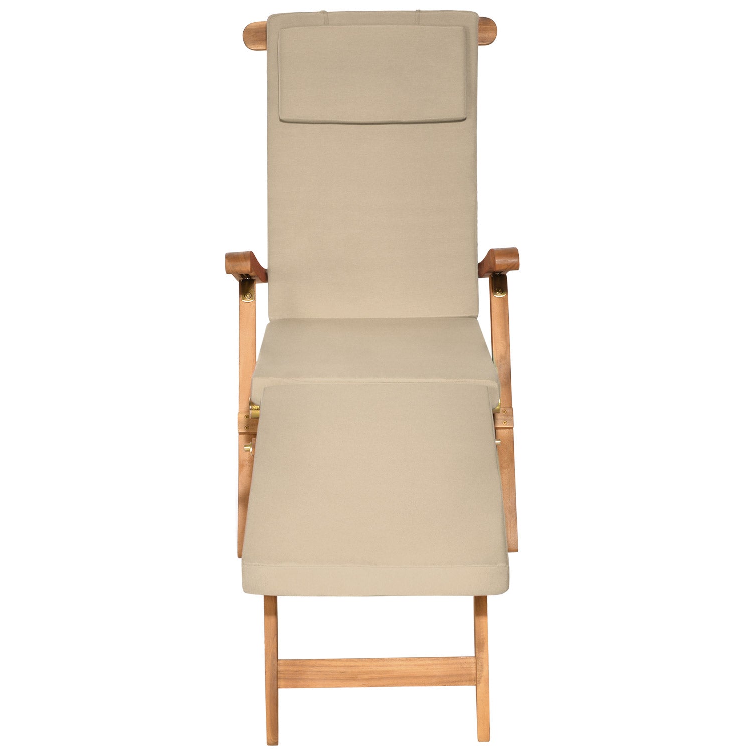 Beautissu Liegestuhl Polster Outdoor 175×45x5 cm – Deckchair Auflage L