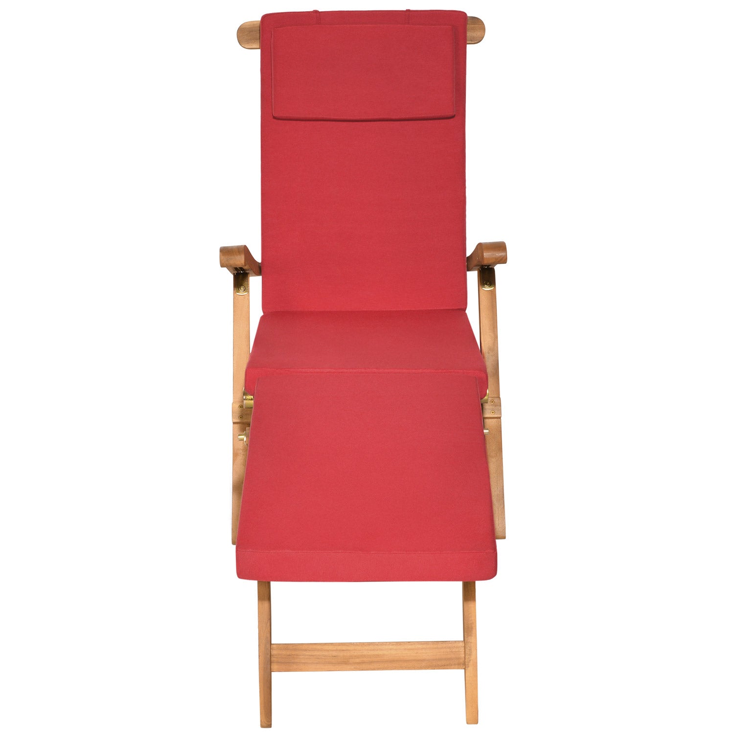 Beautissu Liegestuhl Polster Outdoor 175×45x5 cm – Deckchair Auflage L