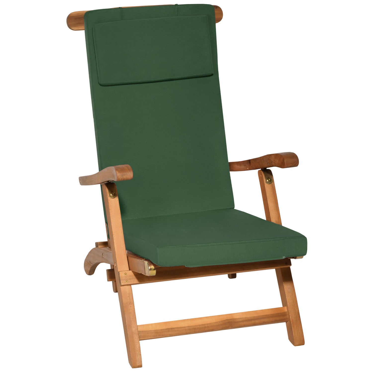 Beautissu Liegestuhl Polster Outdoor 175×45x5 cm – Deckchair Auflage L