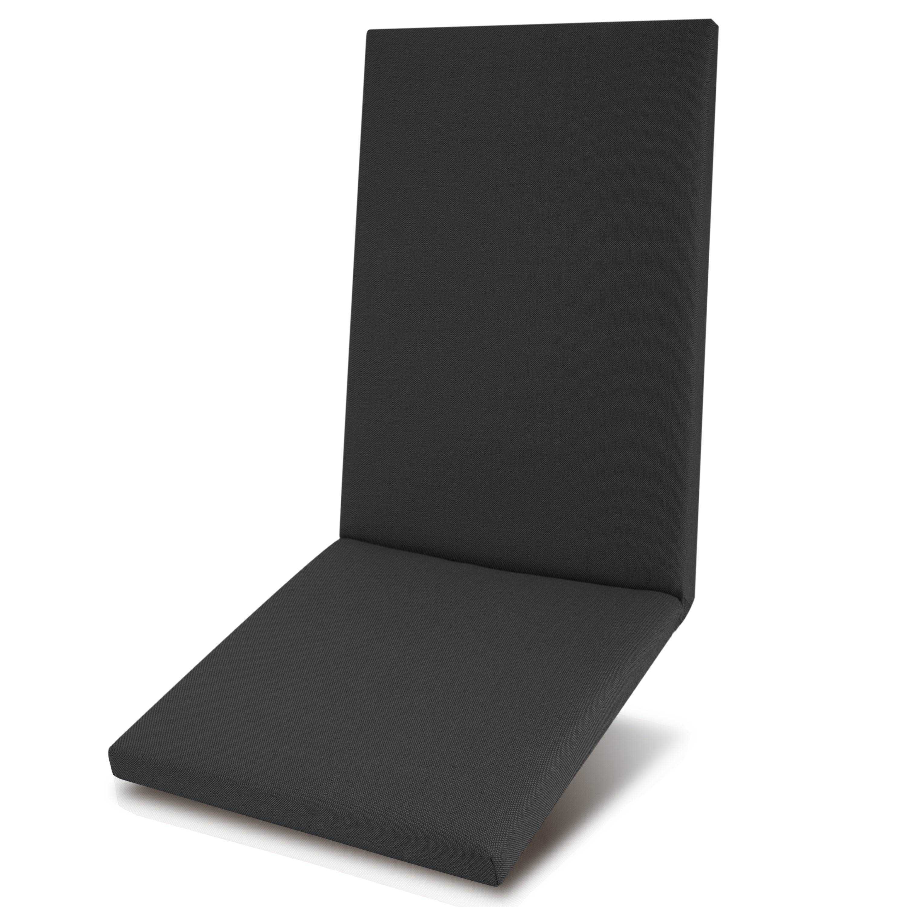 Beautissu 100% Wasserdicht Premium Hochlehner Stuhlauflage 120x50x6 cm