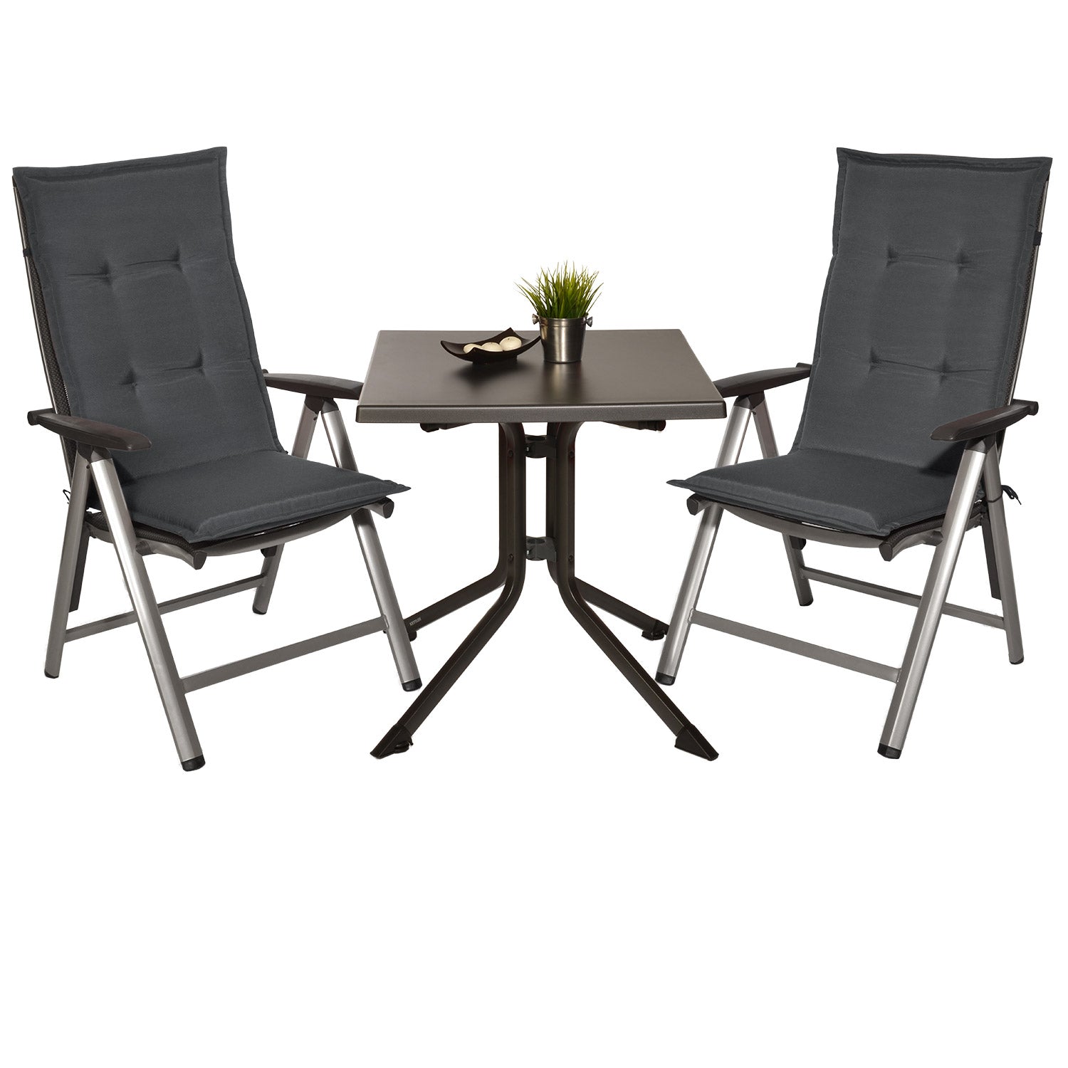 Beautissu Hochlehner Stuhlauflage 120x50x6 cm  – Gartenstuhl Sitzkisse