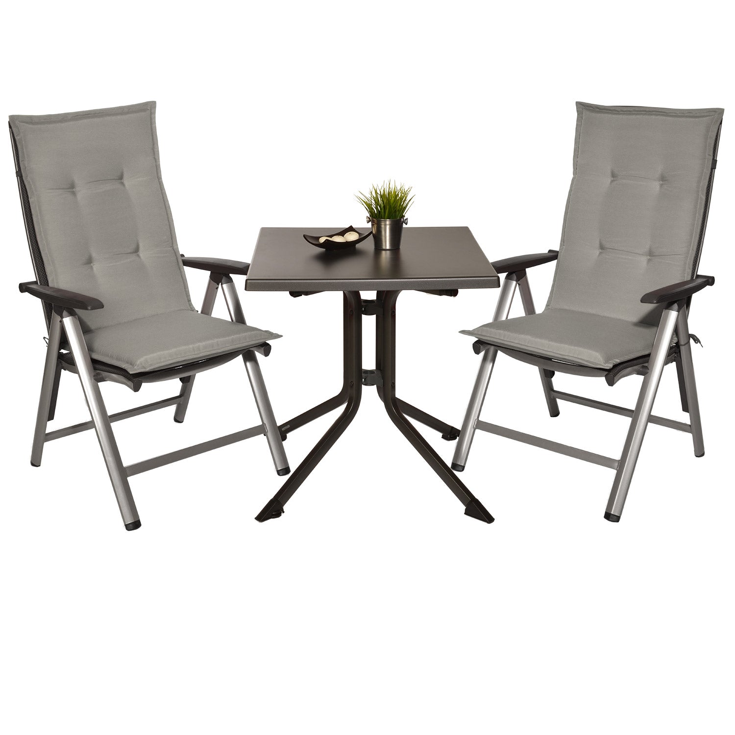 Beautissu Hochlehner Stuhlauflage 120x50x6 cm  – Gartenstuhl Sitzkisse