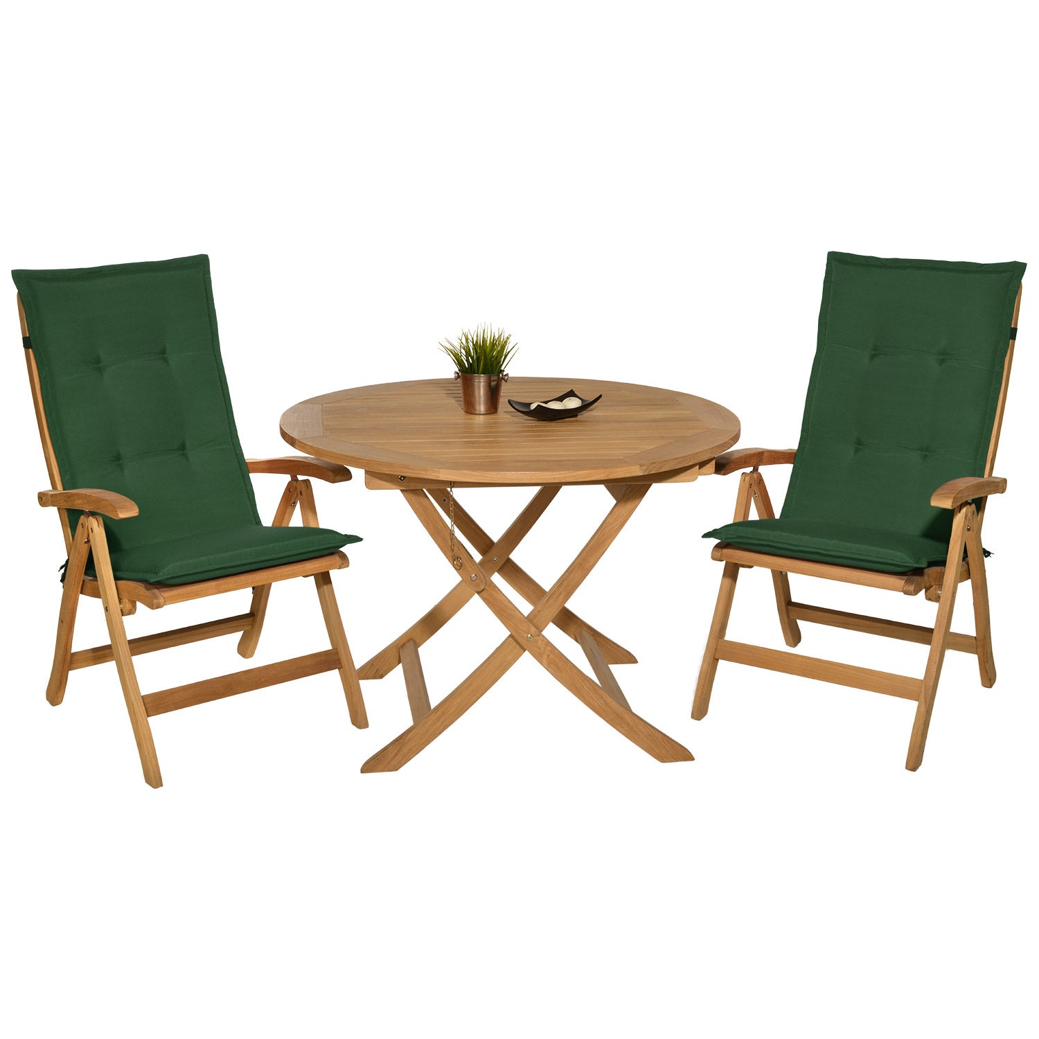 Beautissu Hochlehner Stuhlauflage 120x50x6 cm  – Gartenstuhl Sitzkisse