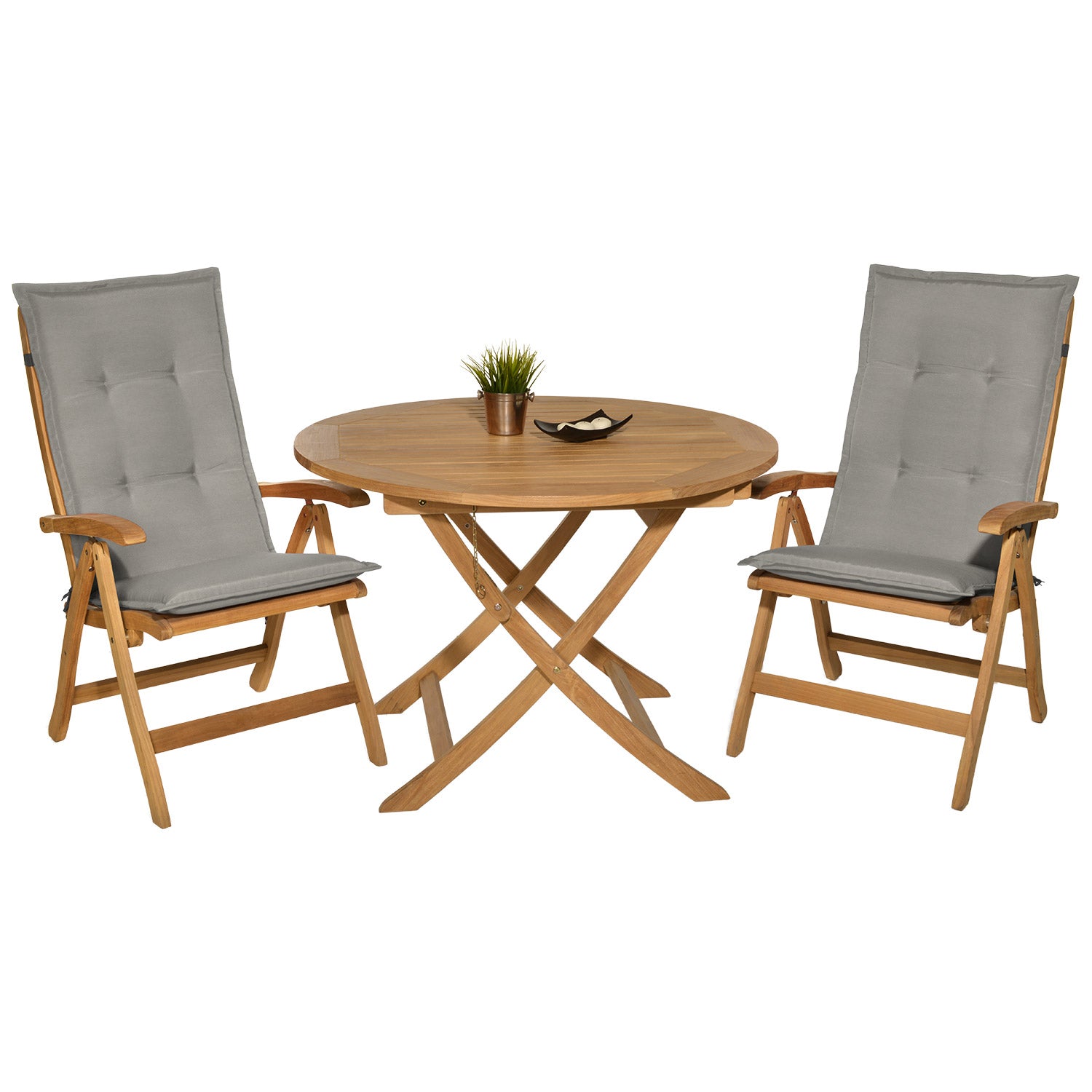 Beautissu Hochlehner Stuhlauflage 120x50x6 cm  – Gartenstuhl Sitzkisse