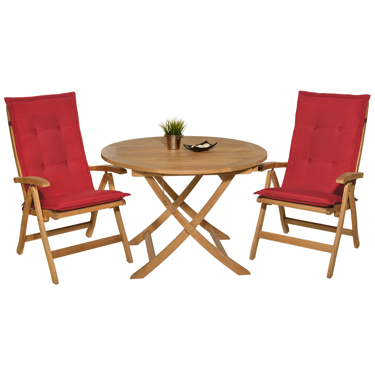 Beautissu Hochlehner Stuhlauflage 120x50x6 cm  – Gartenstuhl Sitzkisse