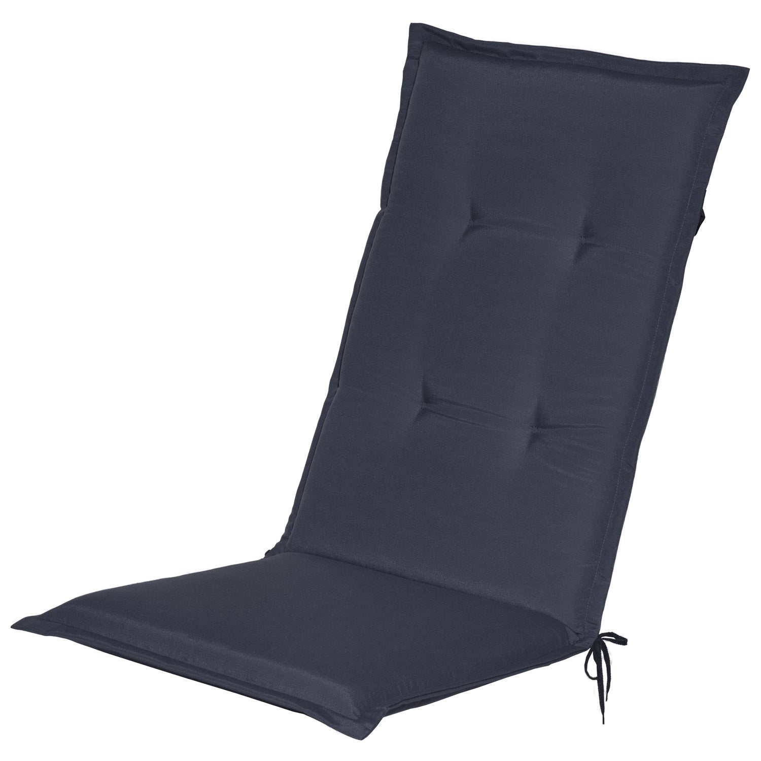 Beautissu Hochlehner Stuhlauflage 120x50x6 cm  – Gartenstuhl Sitzkisse