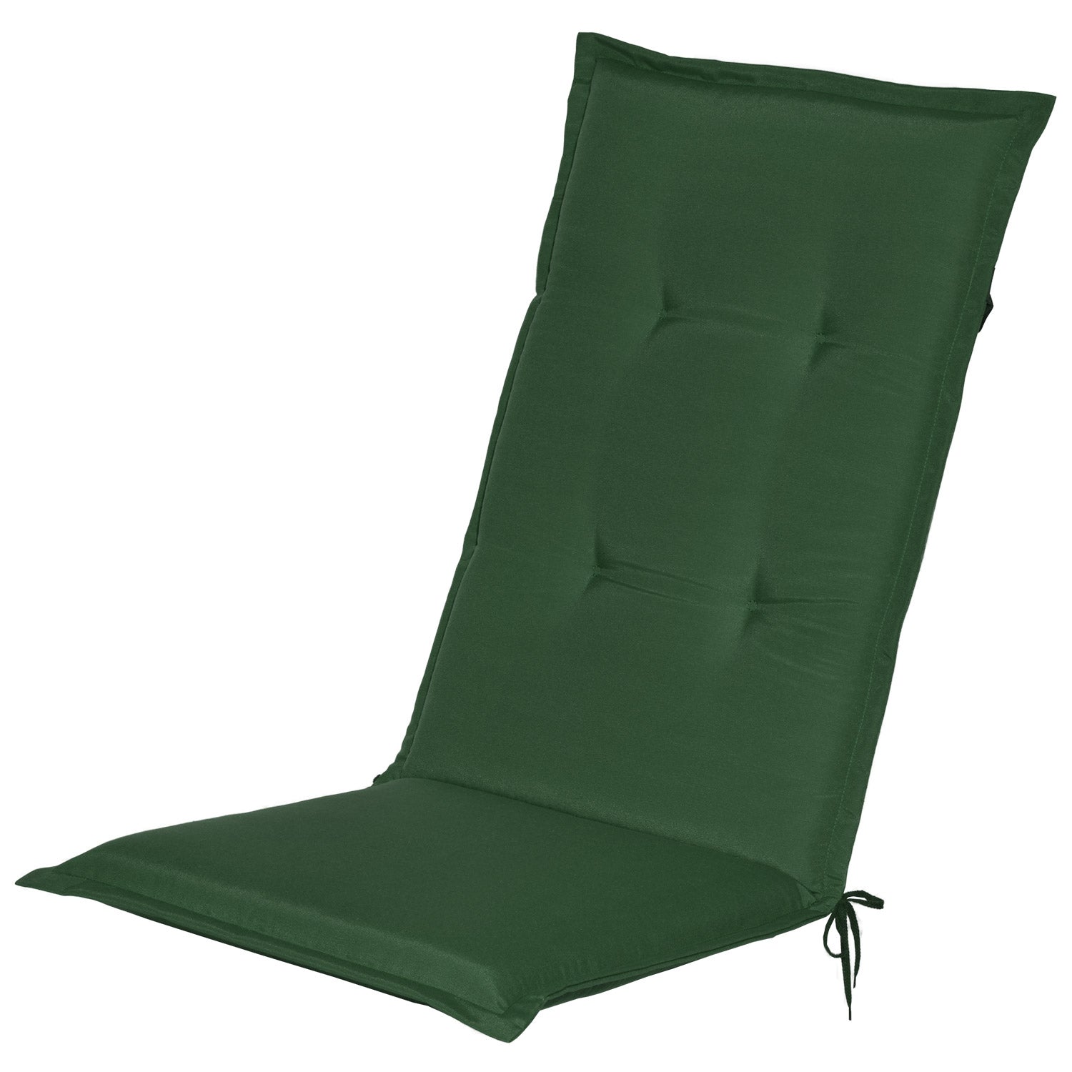 Beautissu Hochlehner Stuhlauflage 120x50x6 cm  – Gartenstuhl Sitzkisse