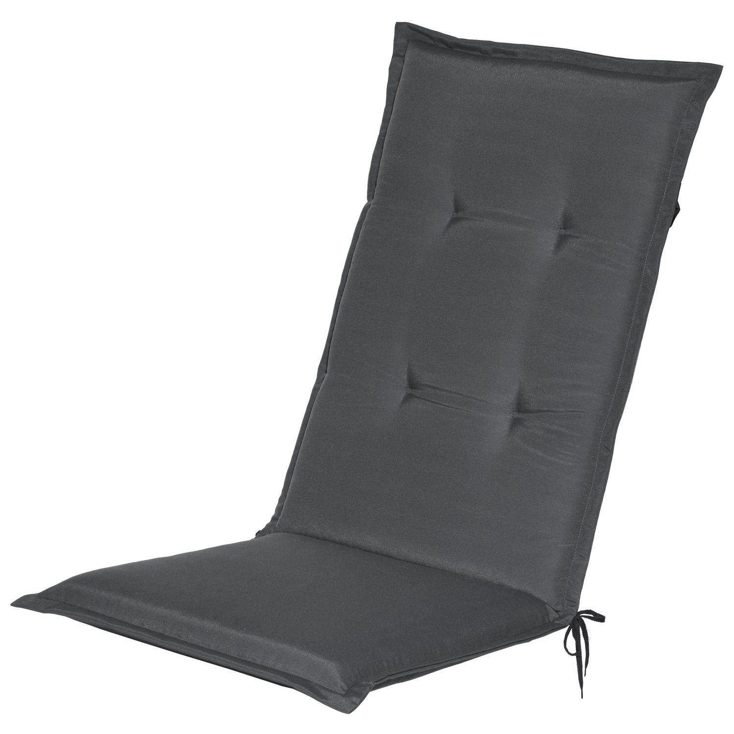 Beautissu Hochlehner Stuhlauflage 120x50x6 cm  – Gartenstuhl Sitzkisse