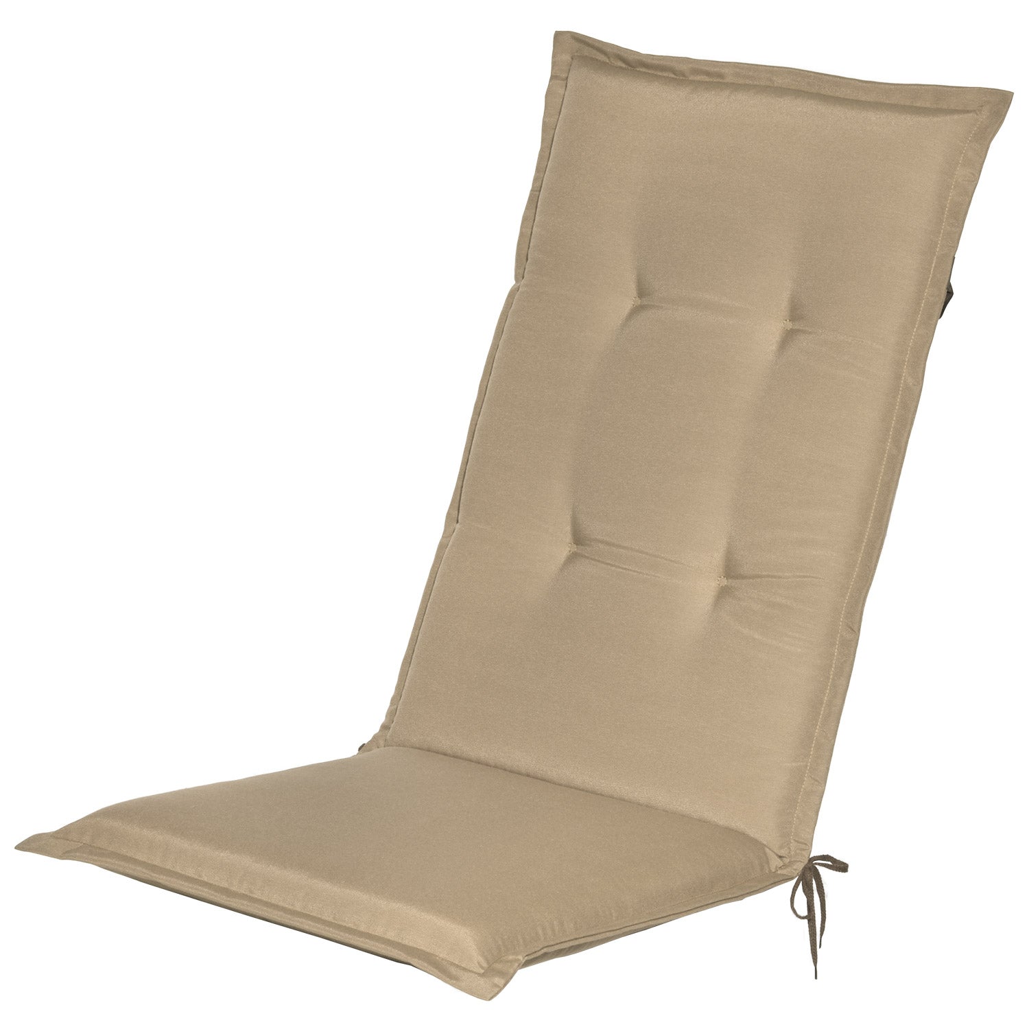 Beautissu Hochlehner Stuhlauflage 120x50x6 cm  – Gartenstuhl Sitzkisse