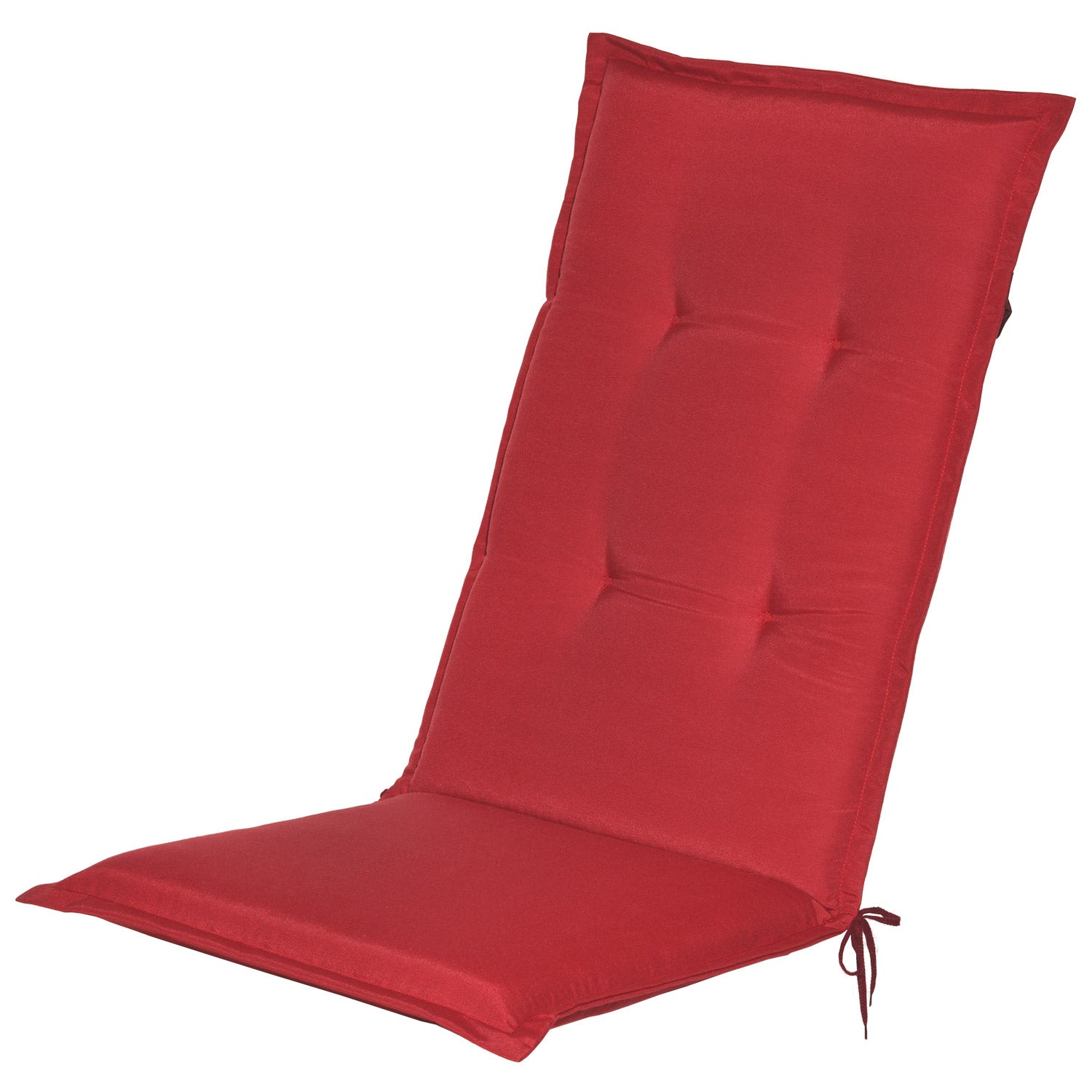 Beautissu Hochlehner Stuhlauflage 120x50x6 cm  – Gartenstuhl Sitzkisse