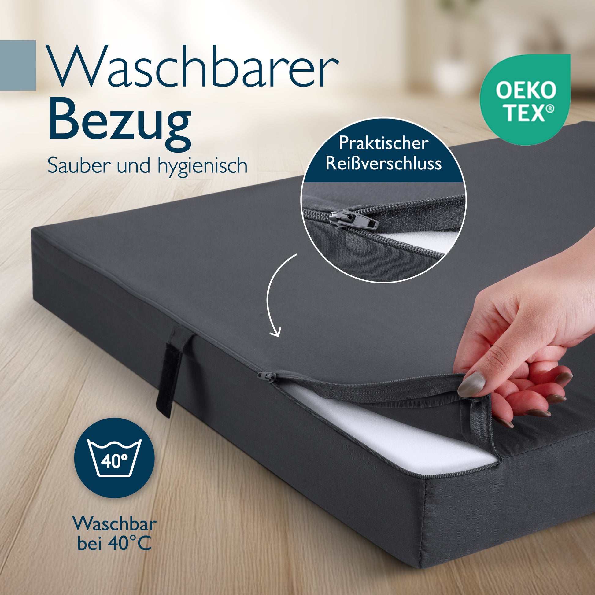 Beautissu Klappmatratze als Gästebett & Reisematratze div. Größen & Fa