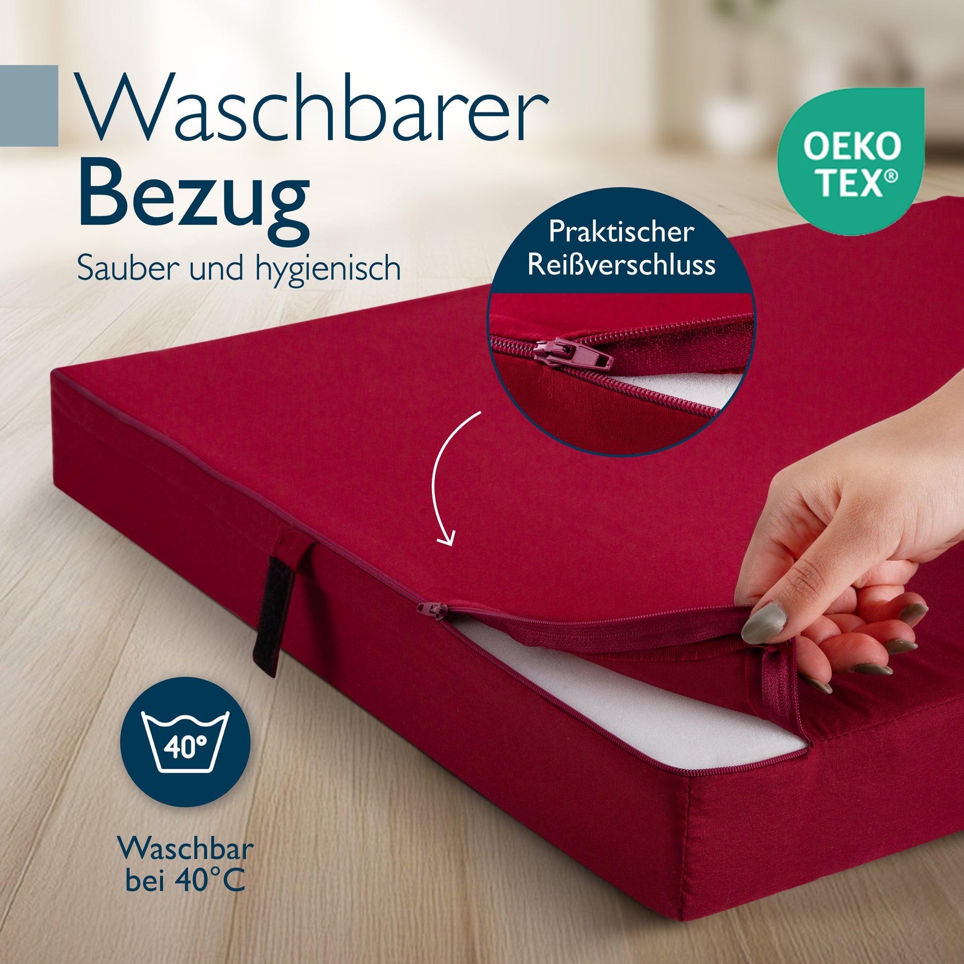 Beautissu Klappmatratze als Gästebett & Reisematratze div. Größen & Fa